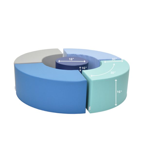 5 Piece Curve Seating - Woodland