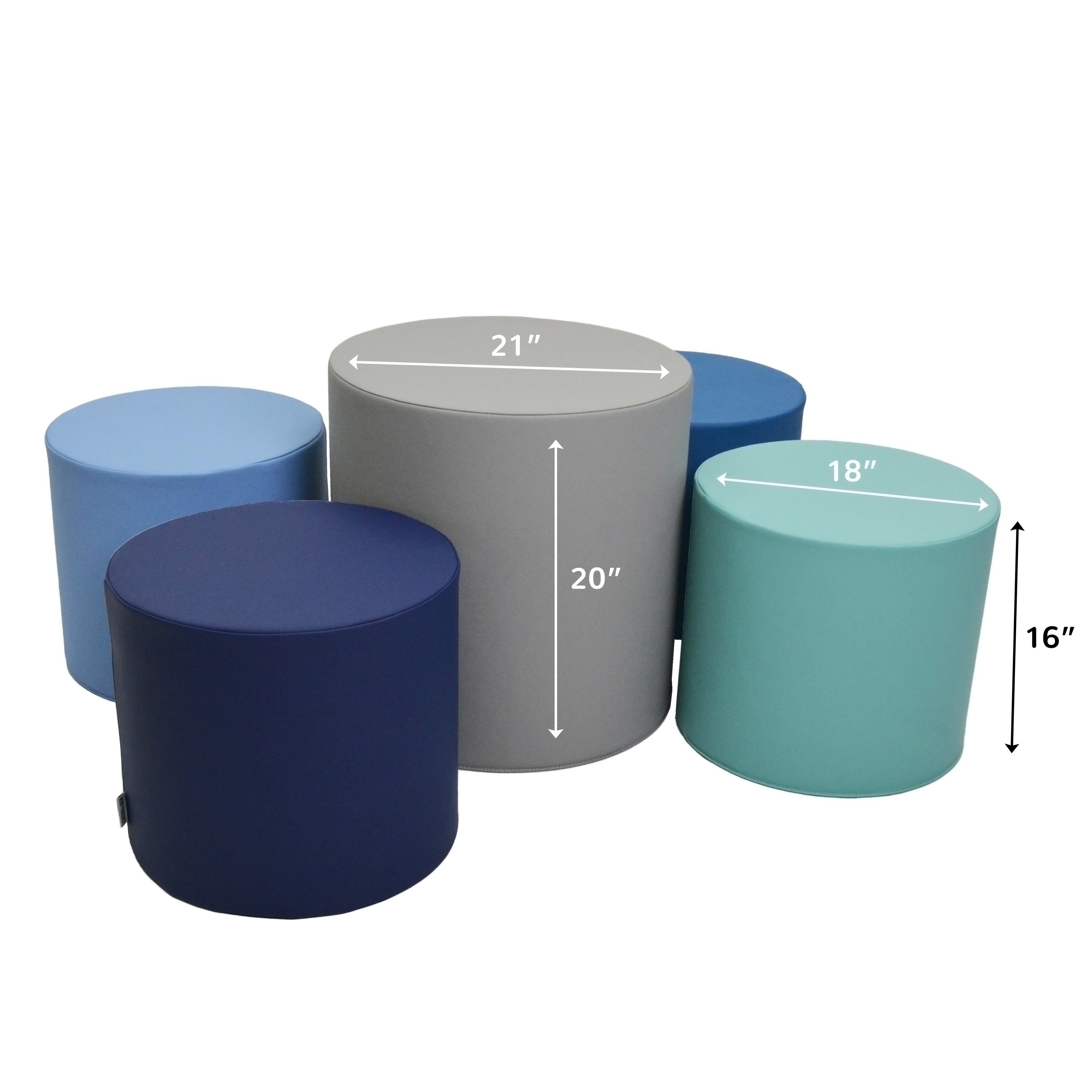 5 Piece Ottoman Set - Tranquility