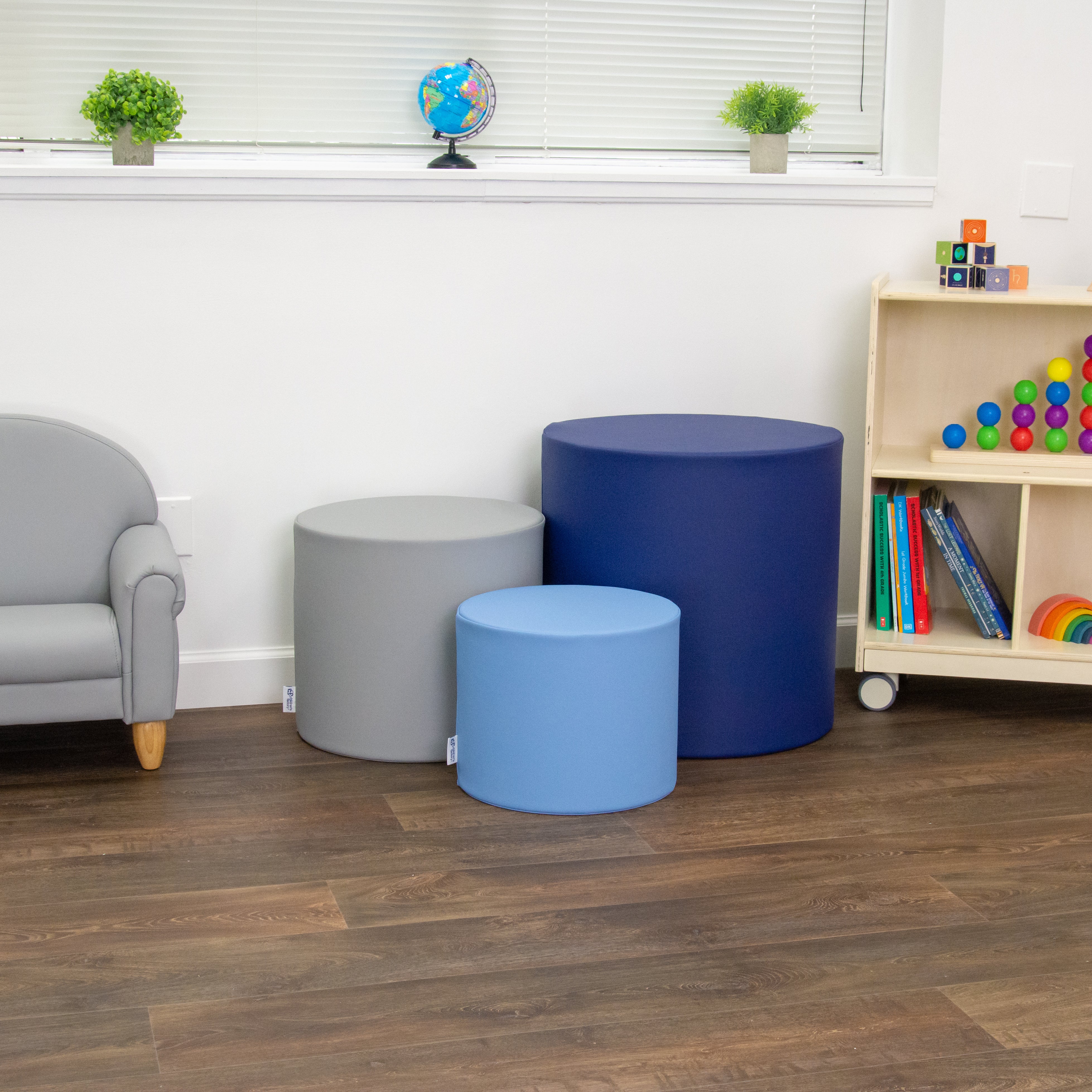 Ottoman Trio - Tranquility - Navy