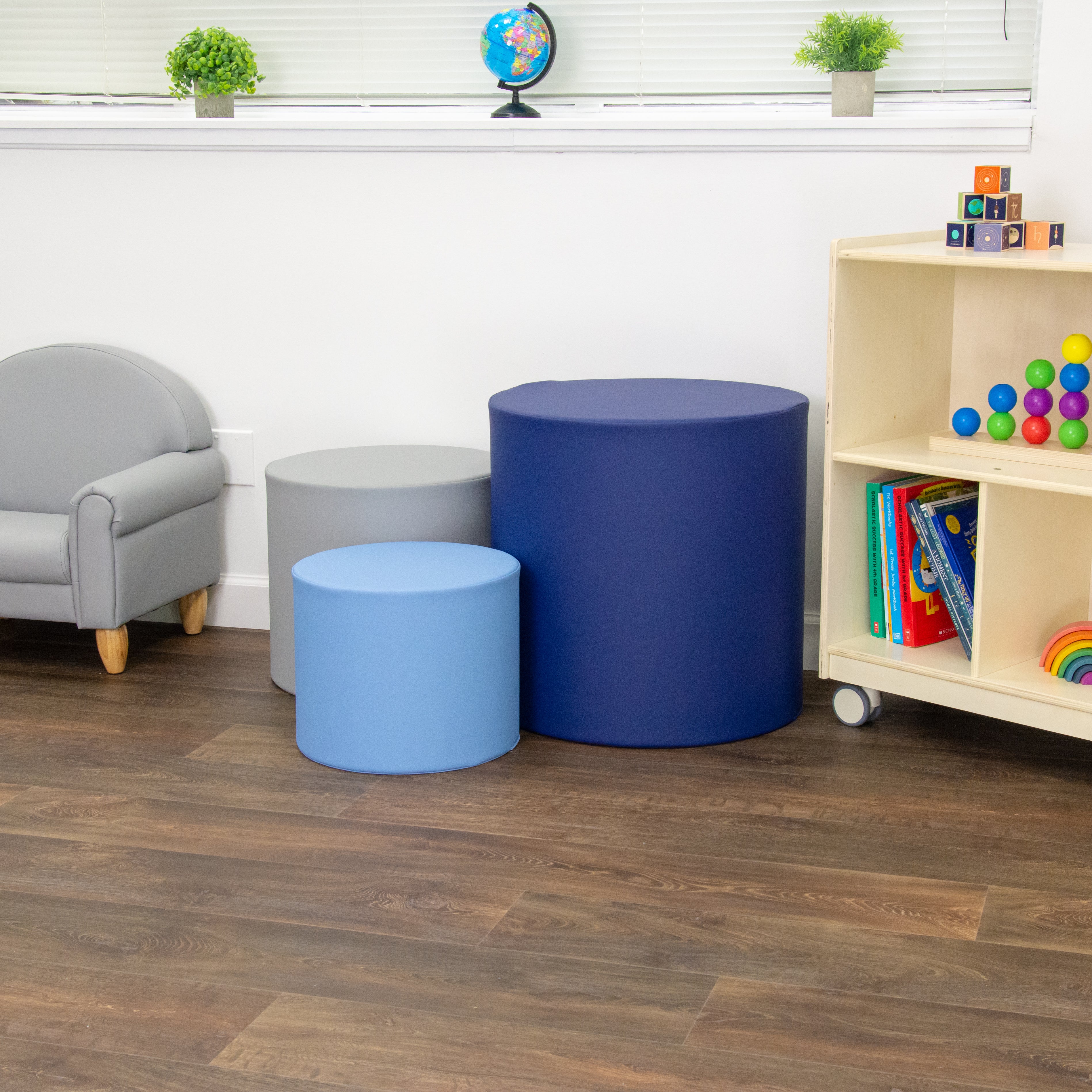 Ottoman Trio - Tranquility - Navy