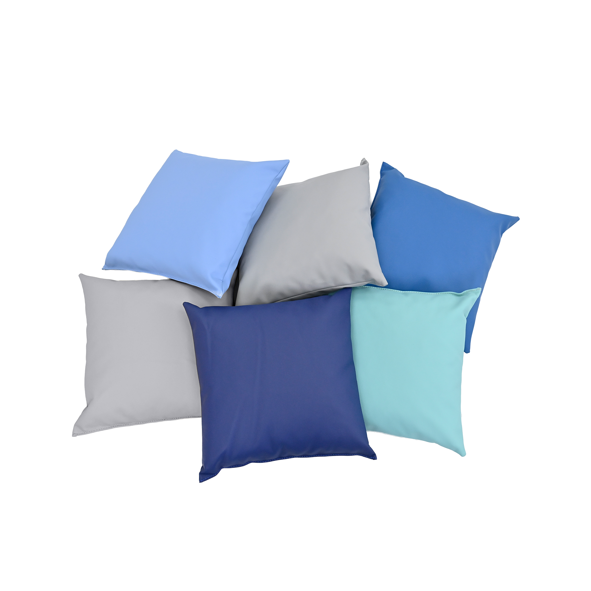 17" Puffy Pillows - Set of 6 - Tranquility