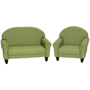 As We Grow Chair and Sofa Set - Sage with Black Legs