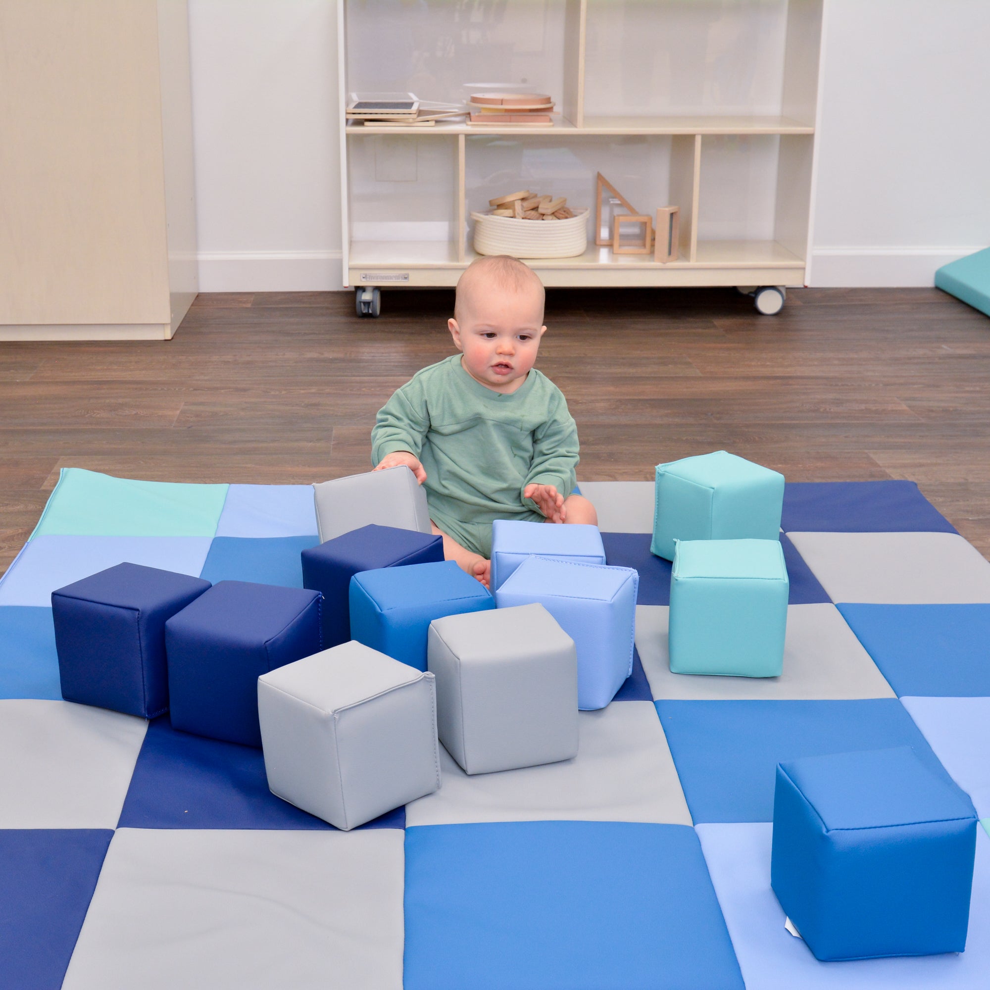 Patchwork Mat and Block Set - Tranquility