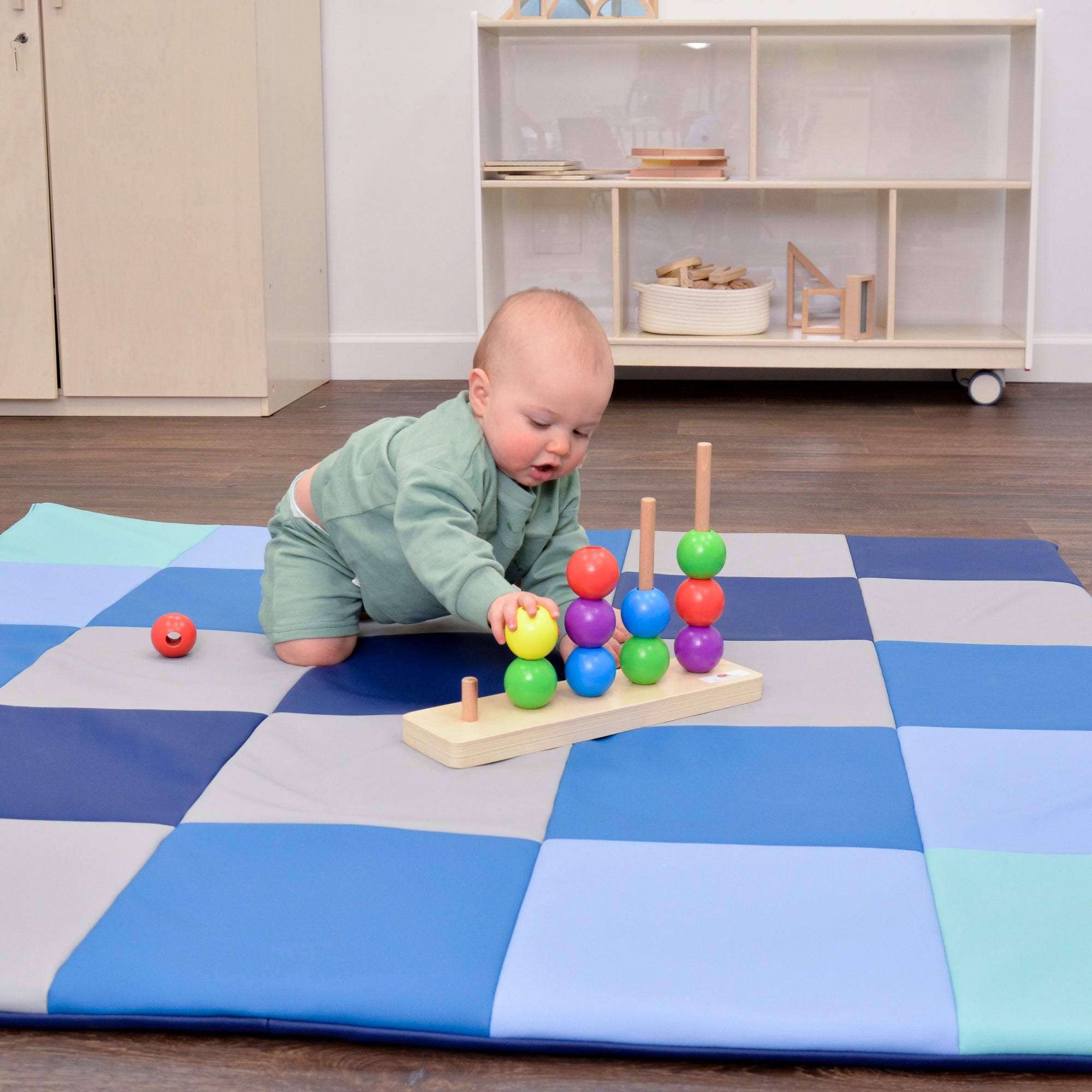 Patchwork Crawly Mat - Tranquility