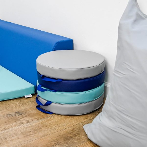 Round Floor Cushions - Set of 6 - Tranquility