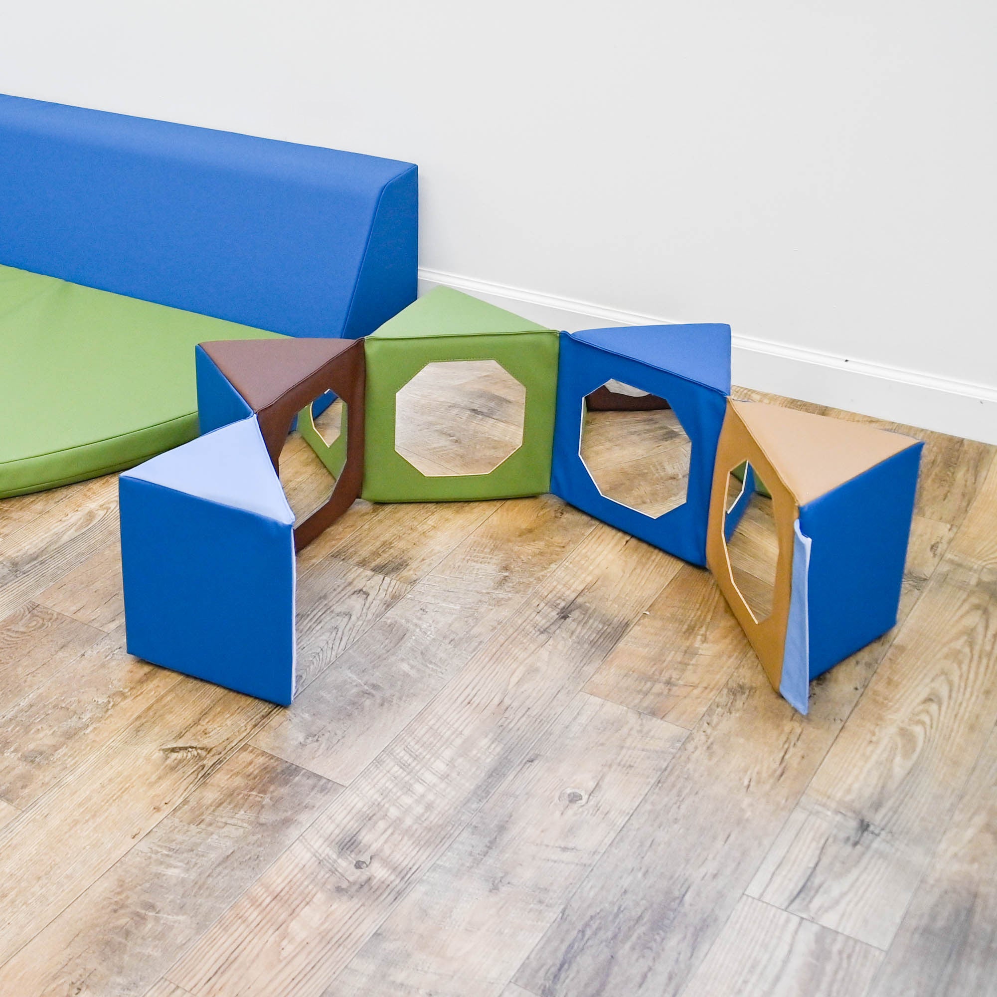 Multi-Image Mirror Pentagon - Woodland