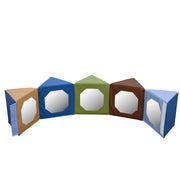 Multi-Image Mirror Pentagon - Woodland