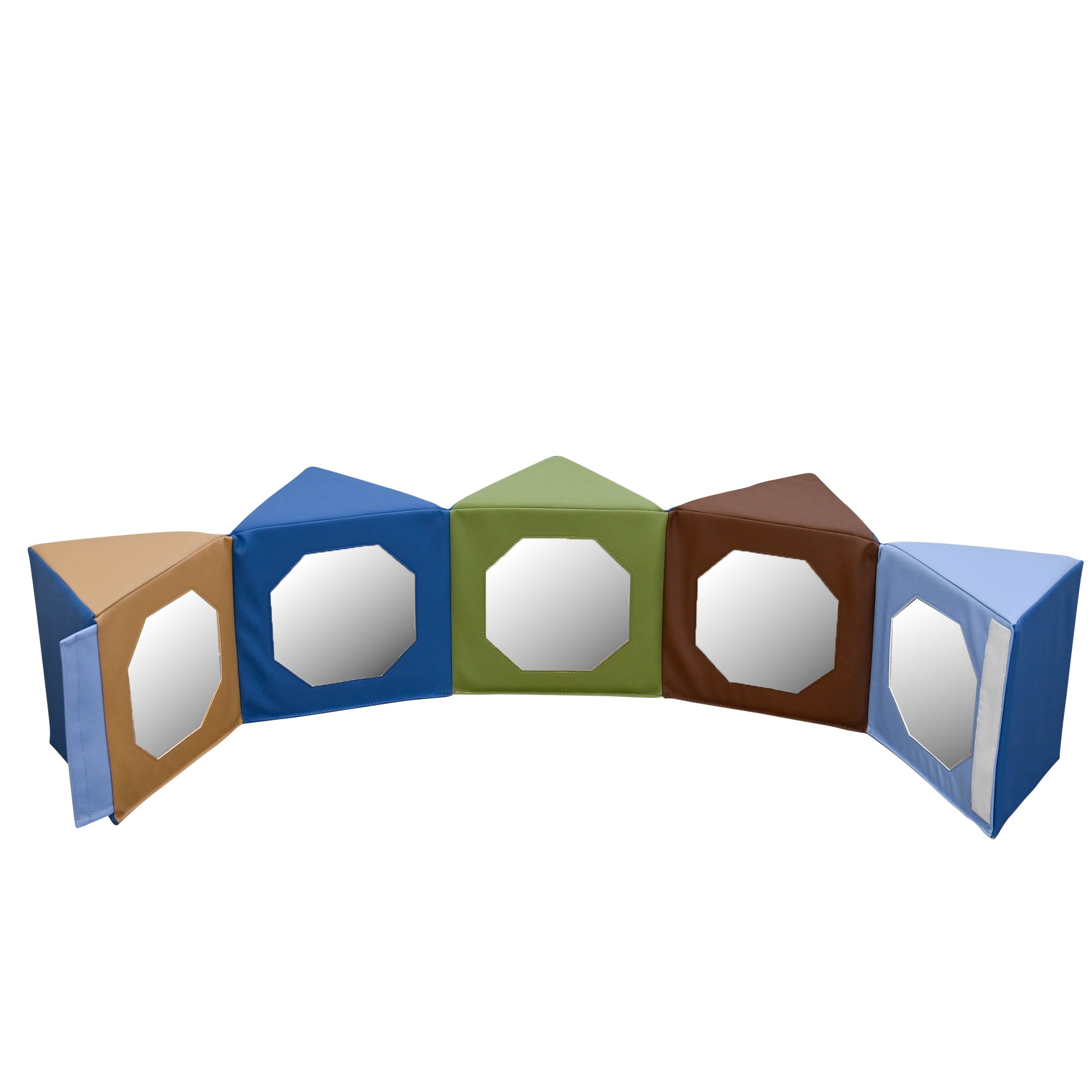 Multi-Image Mirror Pentagon - Woodland
