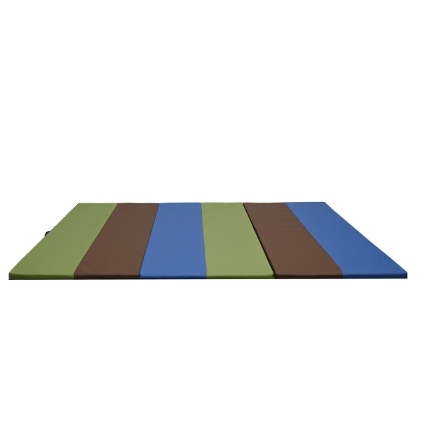 4' x 6' Folding Gym Mat - Woodland