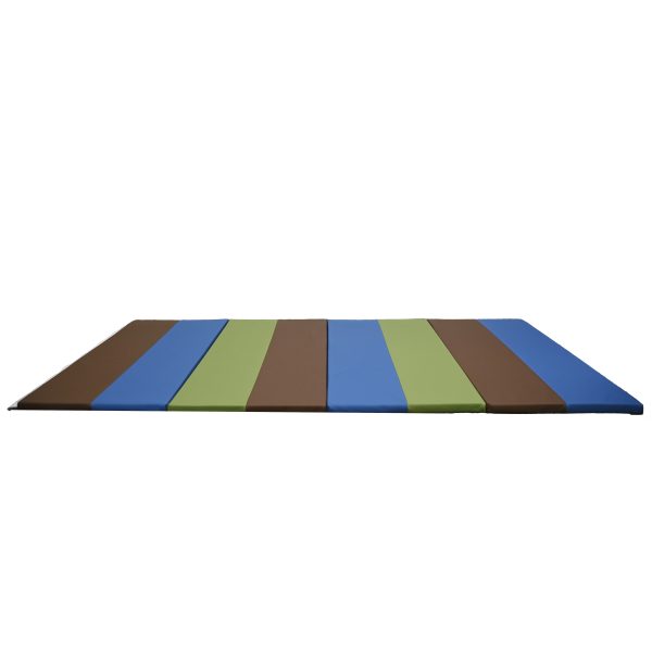 4' x 8' Folding Gym Mat - Woodland