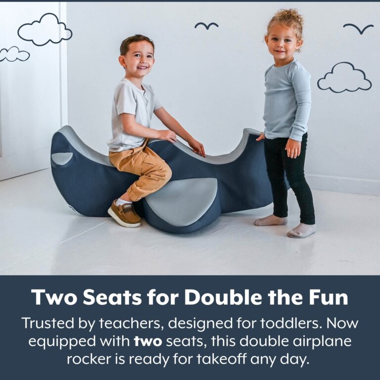 Rocket the Rocker - Navy/Gray (Double Airplane)