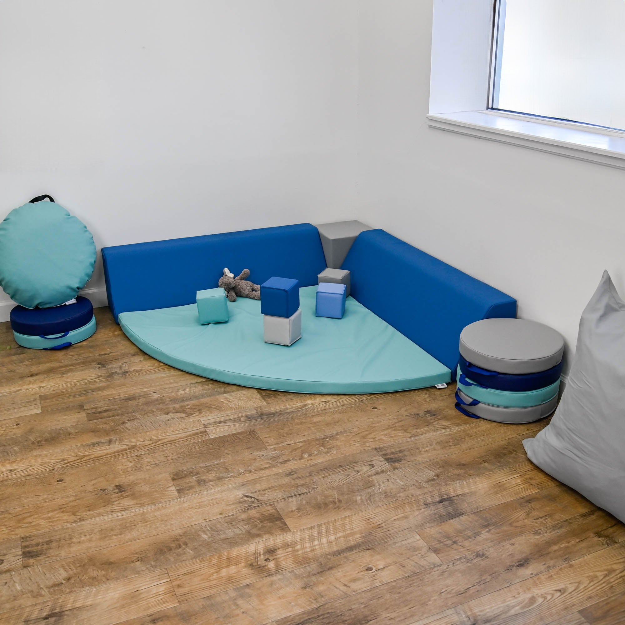 Round Floor Cushions - Set of 6 - Tranquility