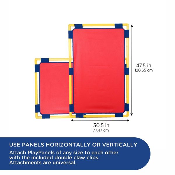 Rectangle PlayPanel - Red with Feet