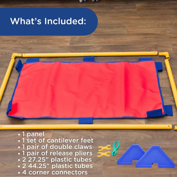 Rectangle PlayPanel - Red with Feet