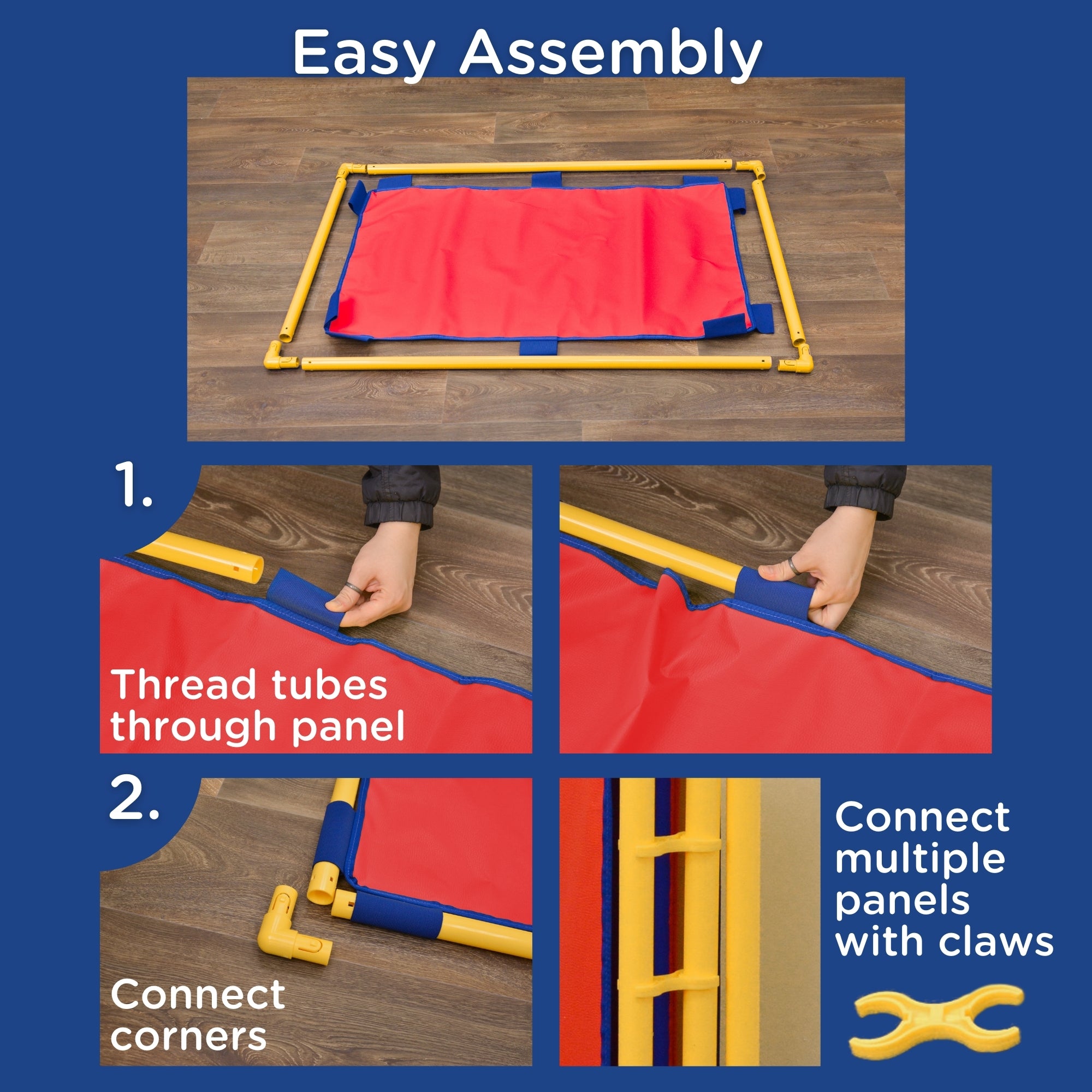 Rectangle PlayPanel - Red with Feet