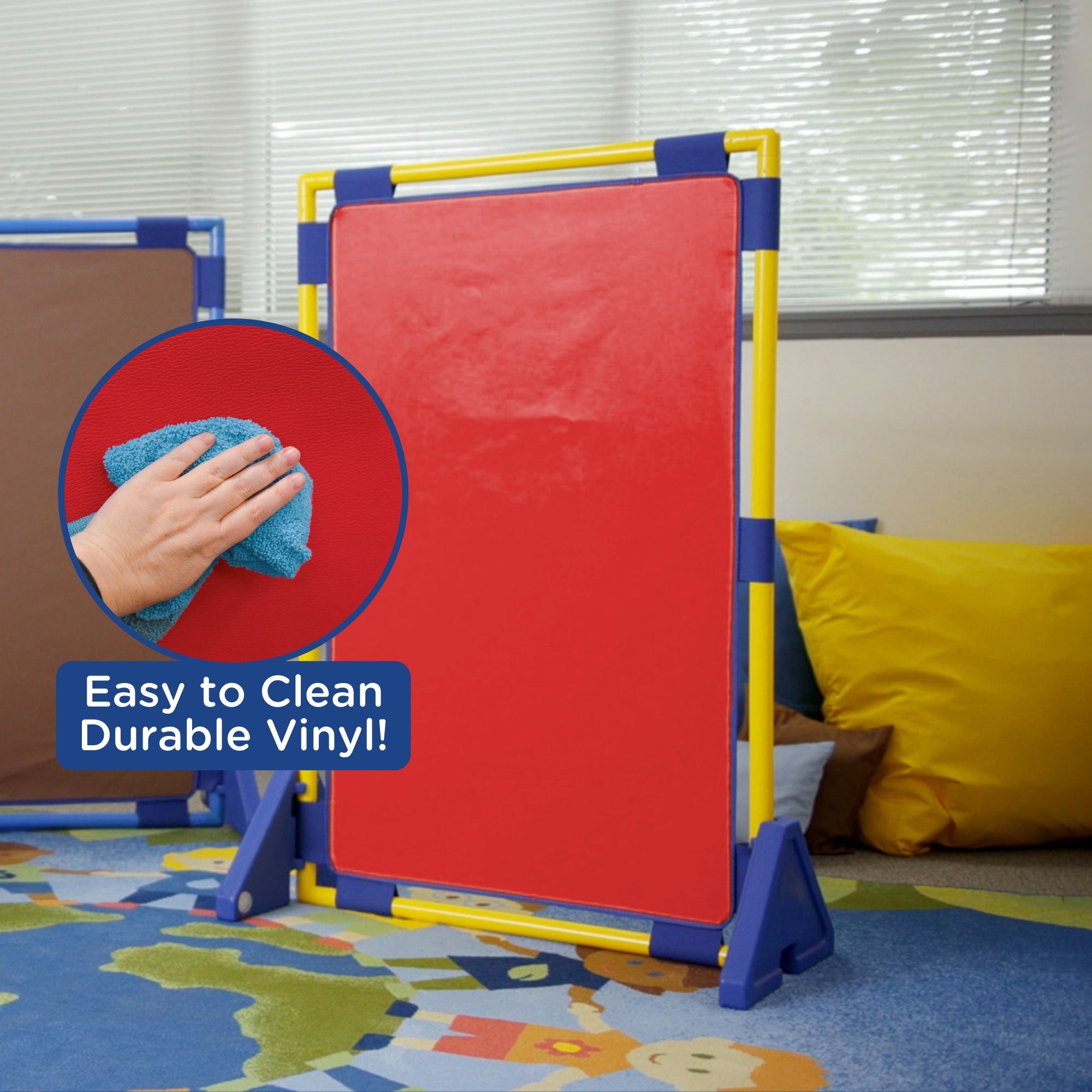 Rectangle PlayPanel - Red with Feet