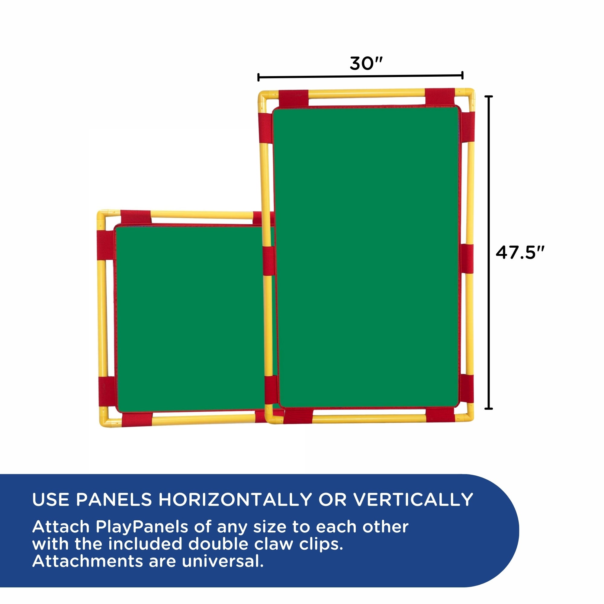 Rectangle PlayPanel - Green with Feet