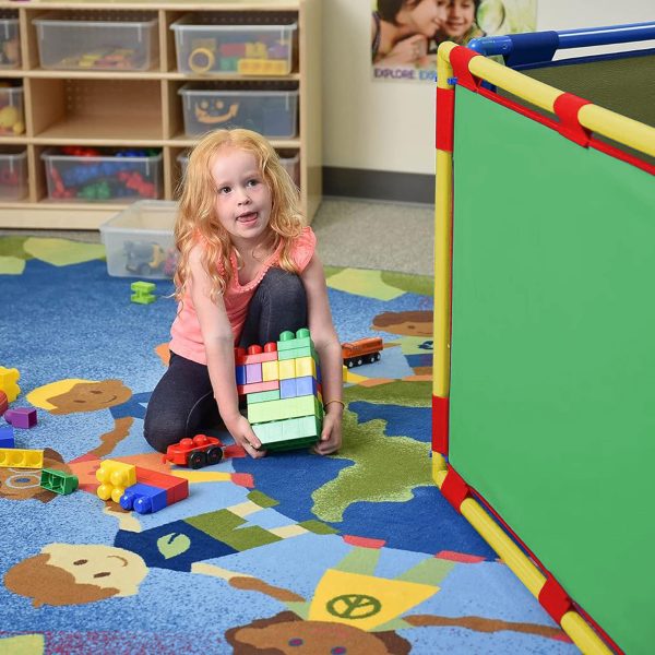 Rectangle PlayPanel - Green with Feet