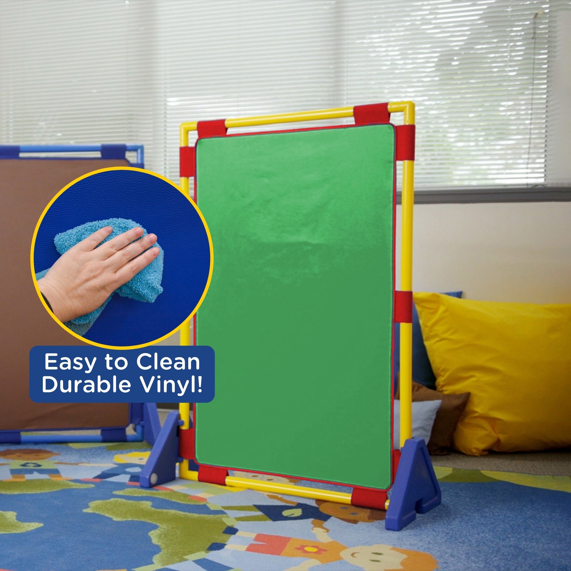 Rectangle PlayPanel - Green with Feet