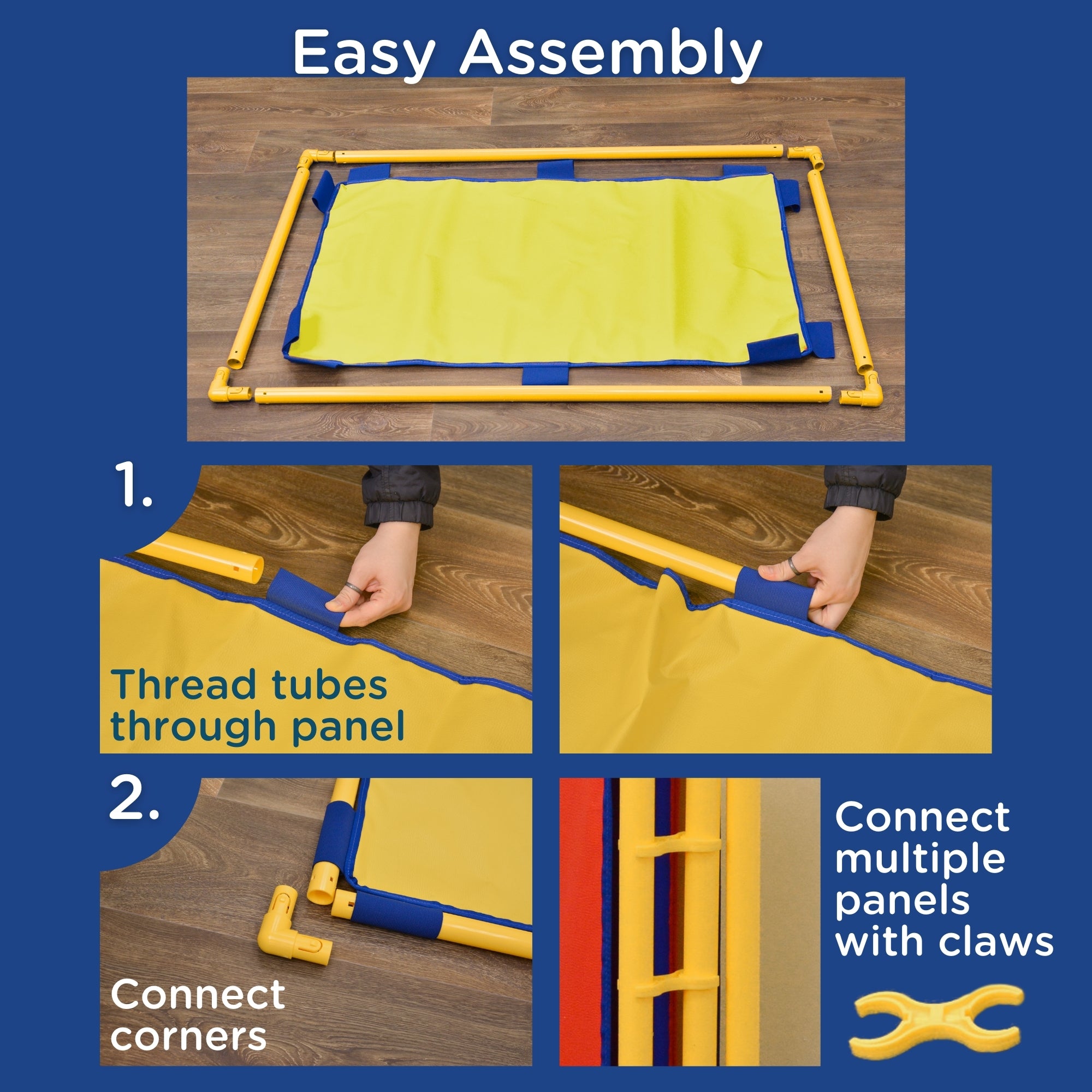 Rectangle PlayPanel - Yellow with Feet
