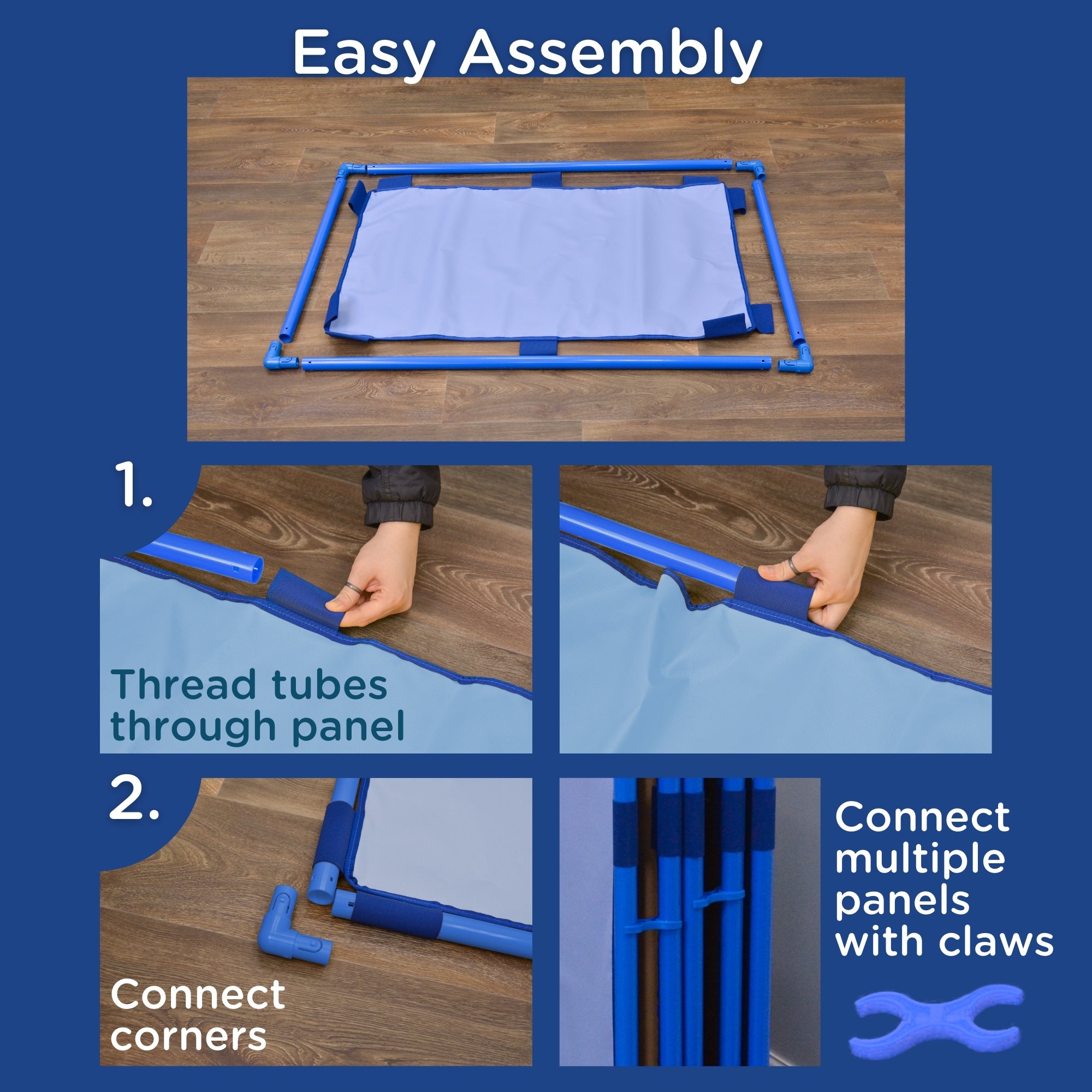 Rectangle PlayPanel - Sky Blue with Feet
