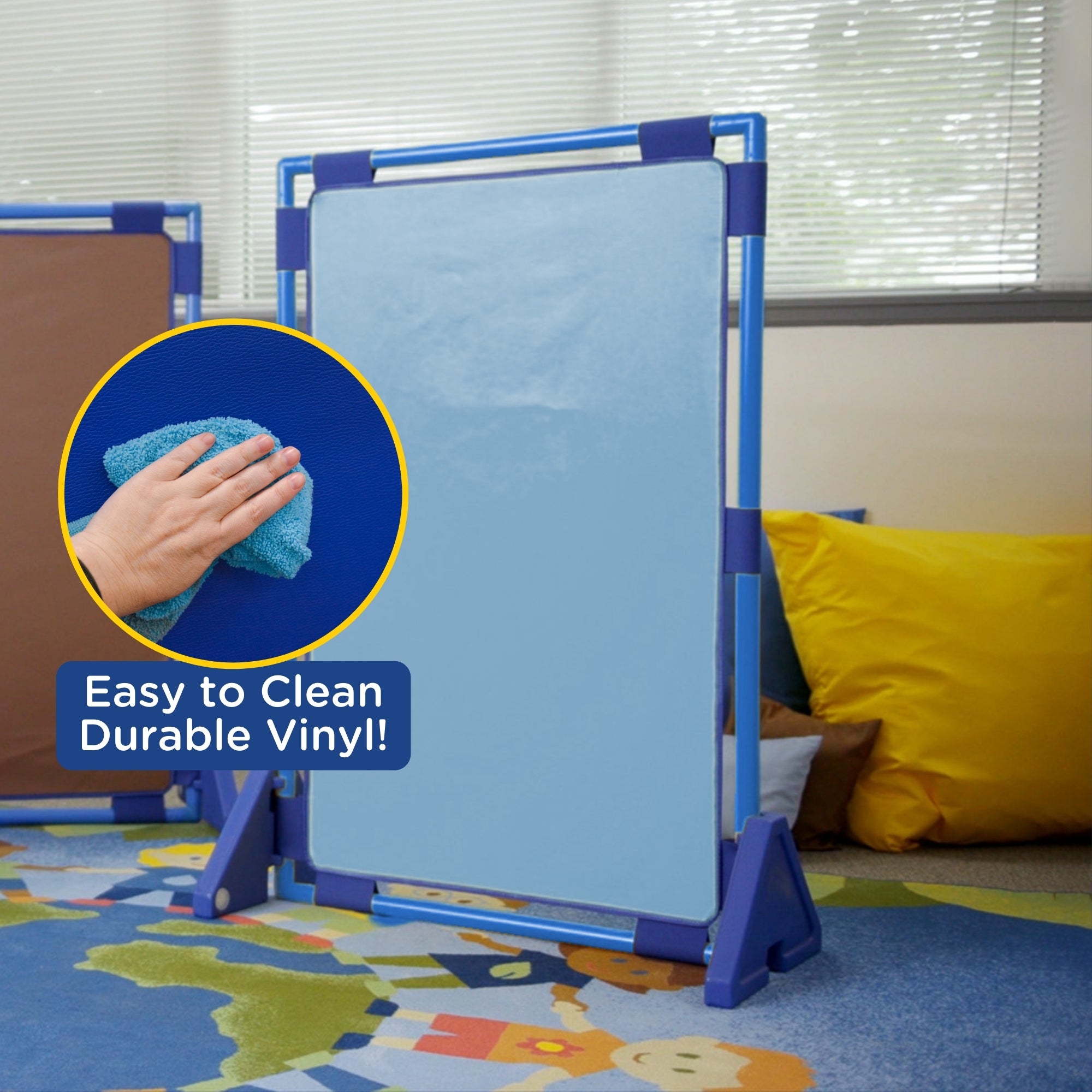 Rectangle PlayPanel - Sky Blue with Feet