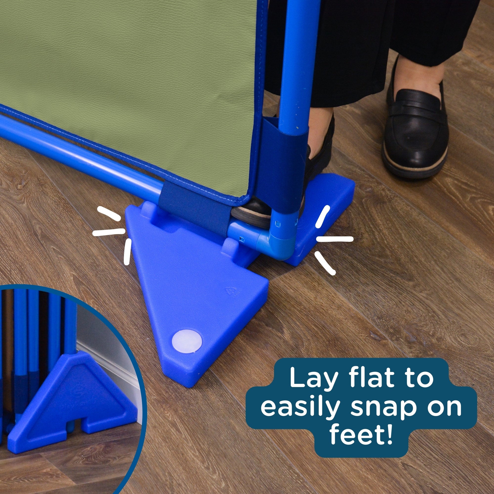 Rectangle PlayPanel - Sage with Feet