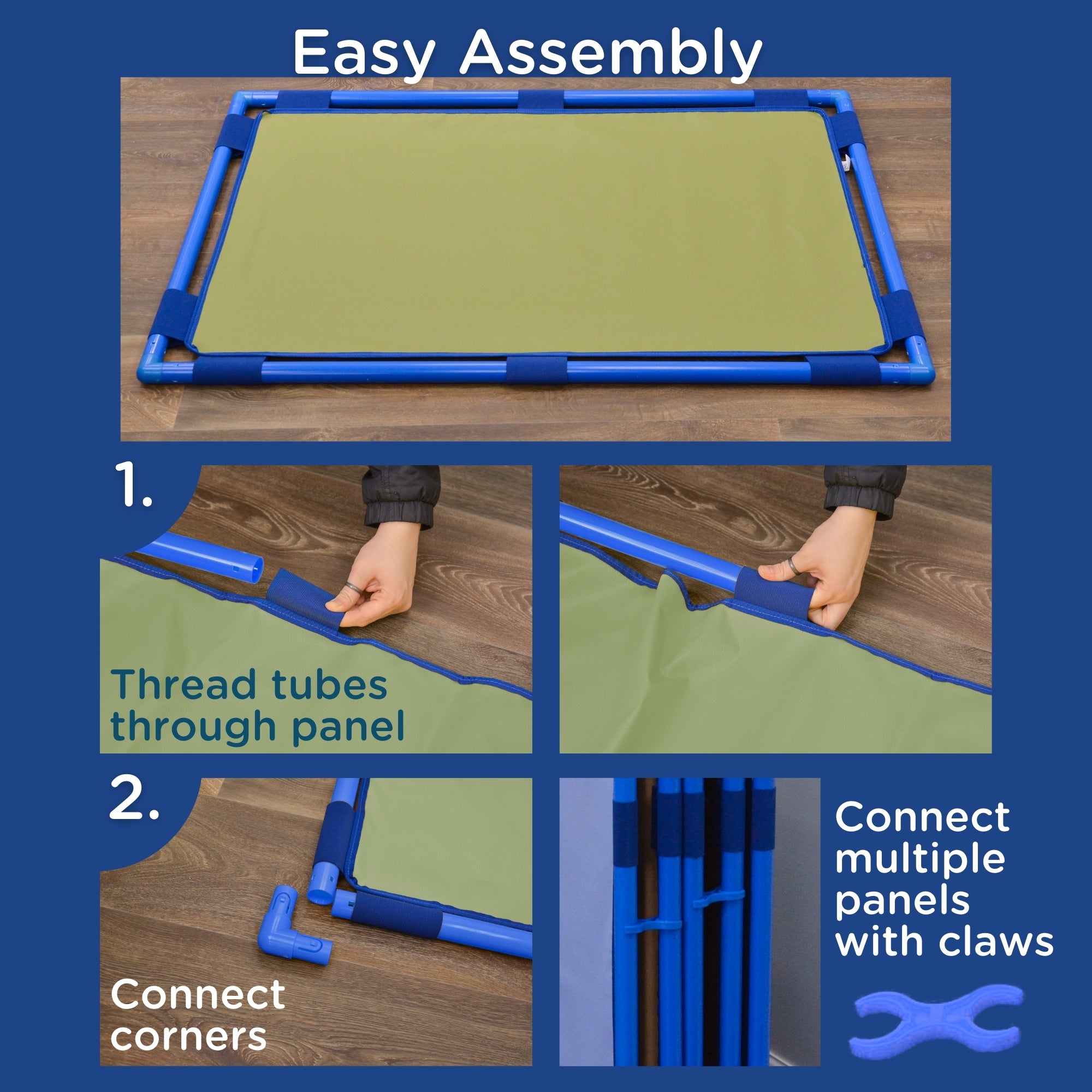 Rectangle PlayPanel - Sage with Feet