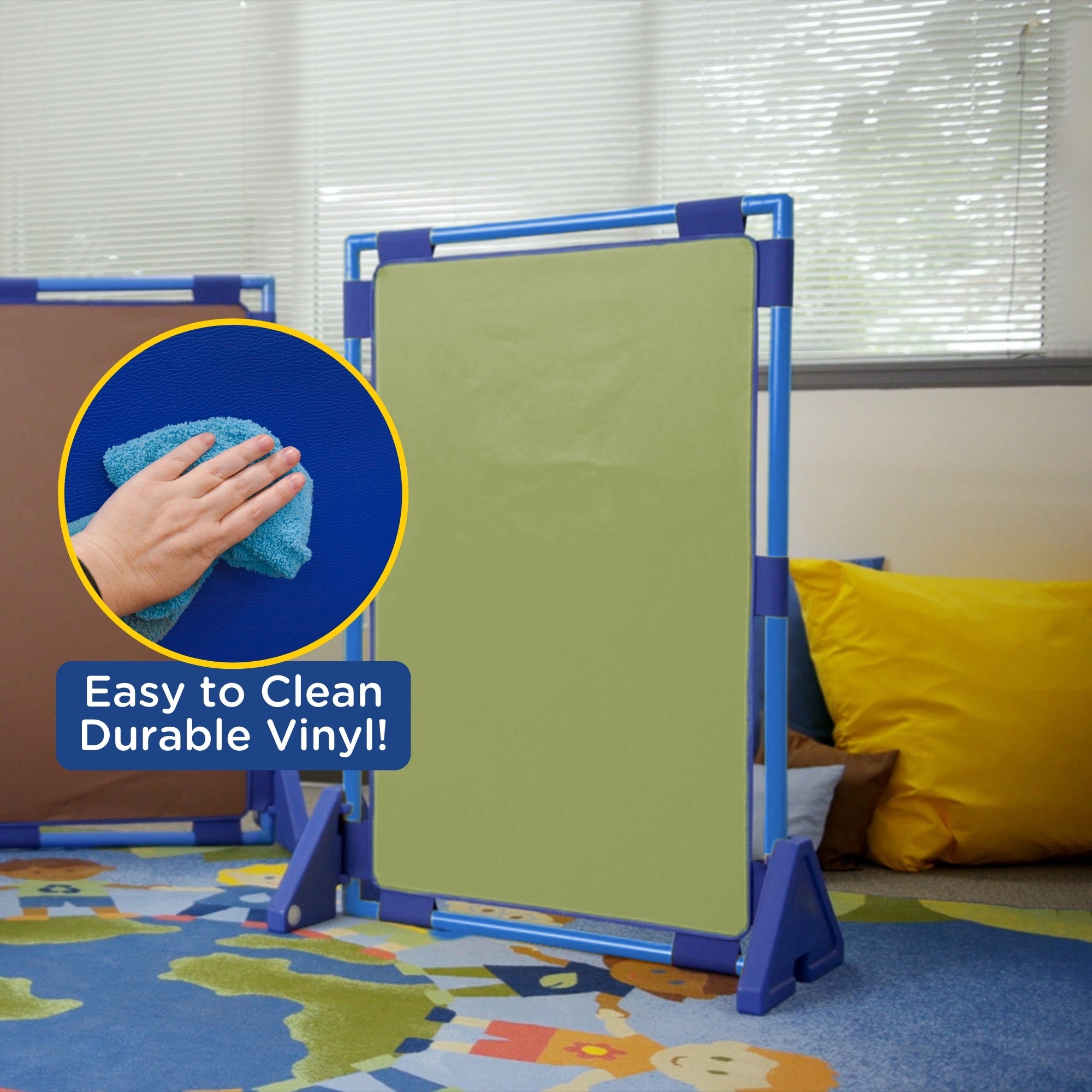 Rectangle PlayPanel - Sage with Feet