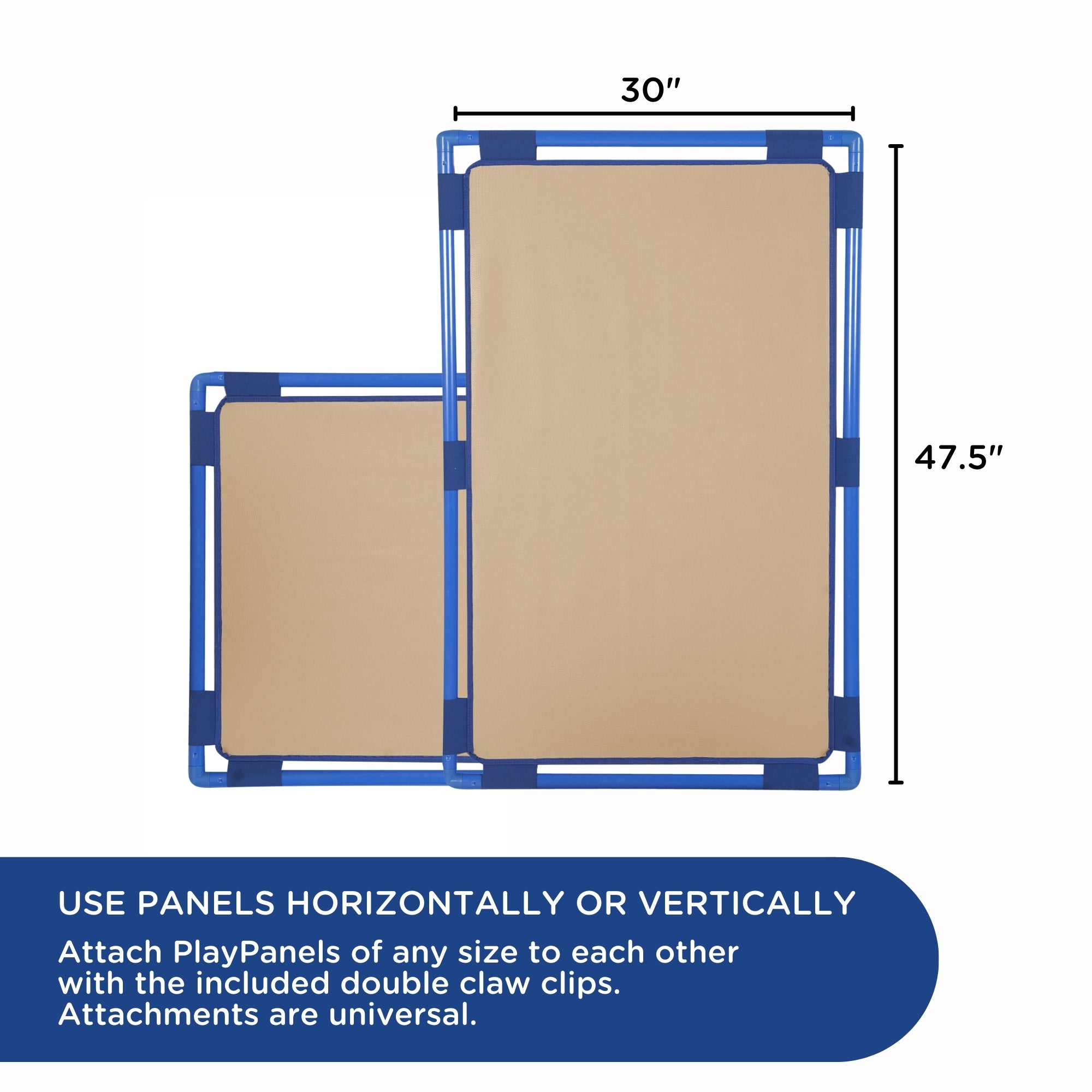 Rectangle PlayPanel - Almond with Feet