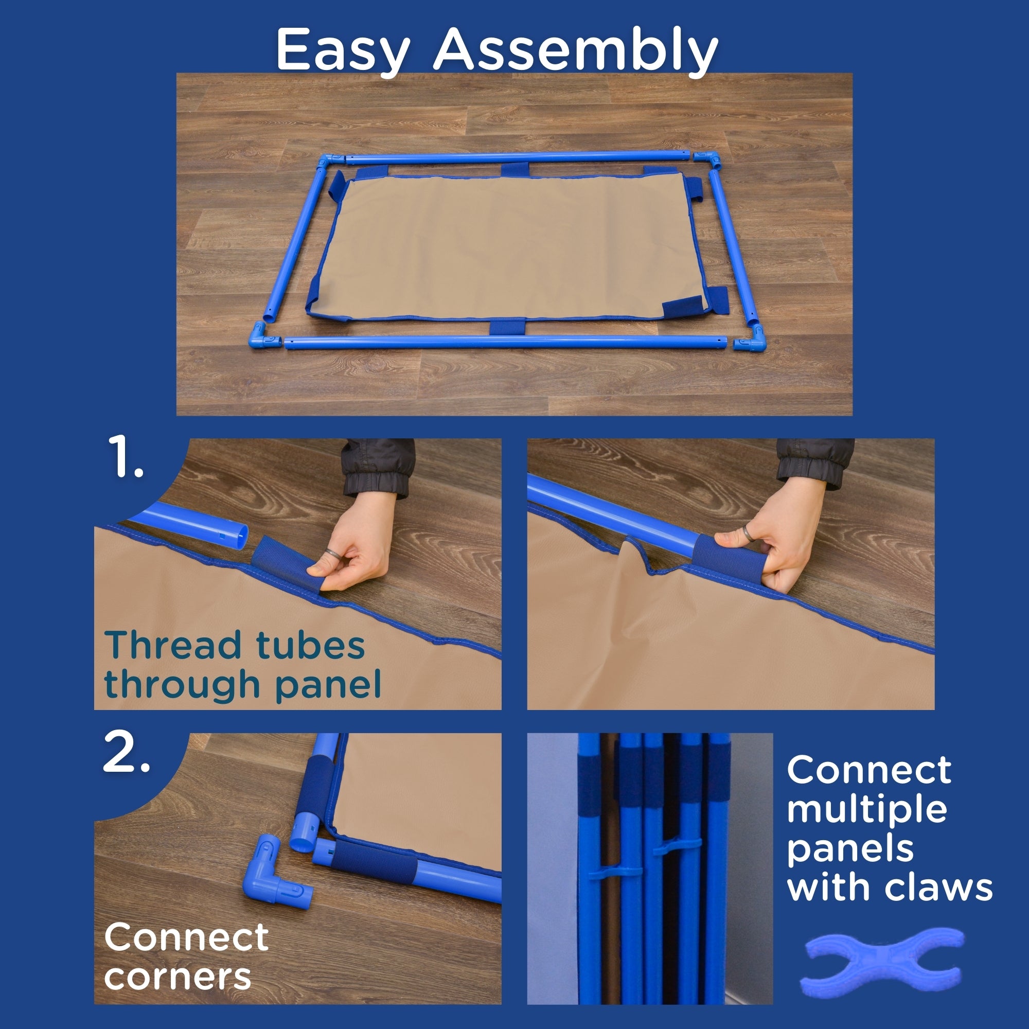 Rectangle PlayPanel - Almond with Feet