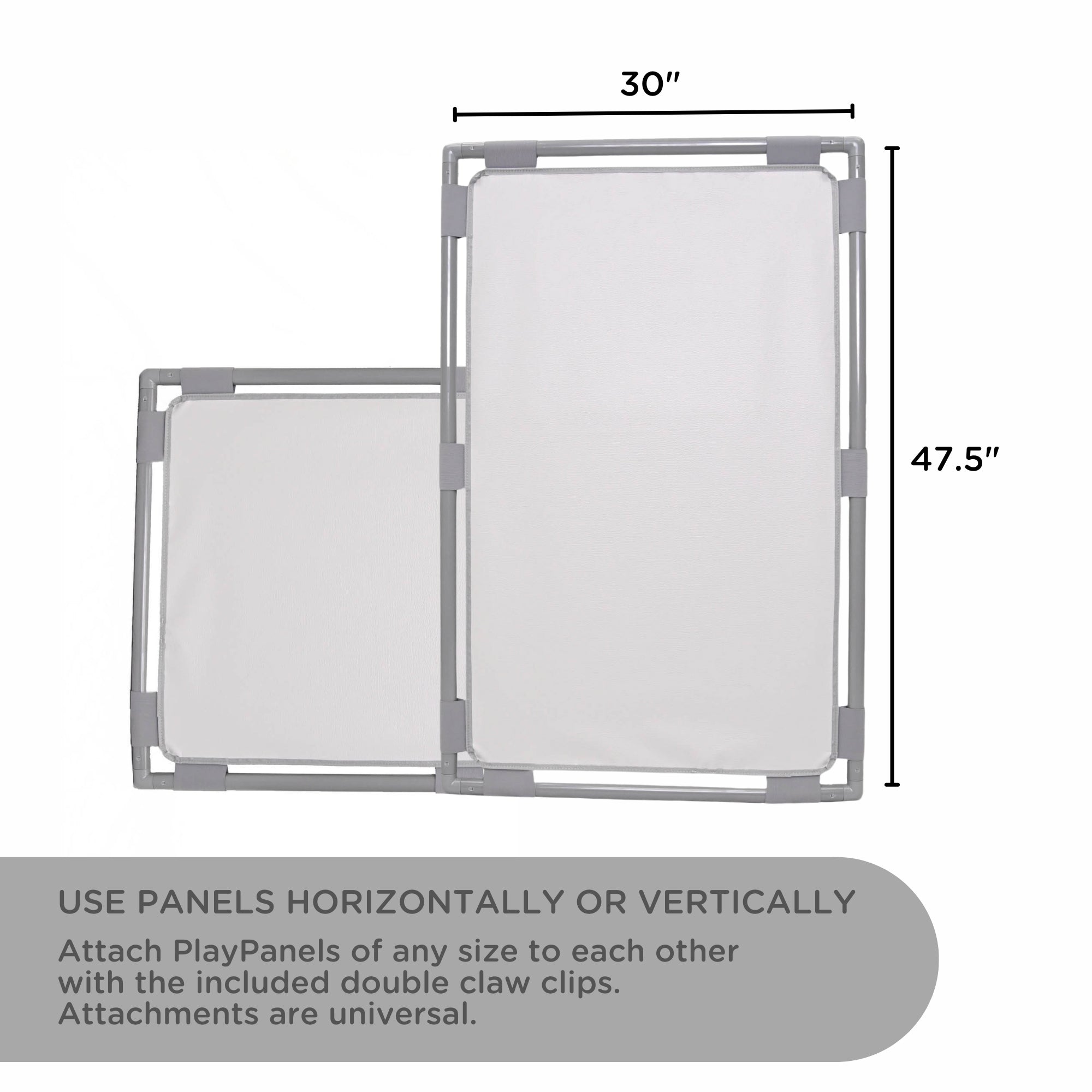 Rectangle PlayPanel - Glacier Gray with Feet