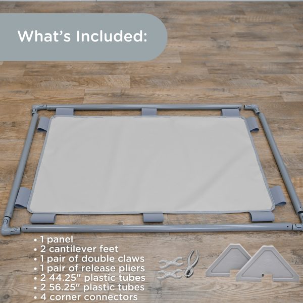 Rectangle PlayPanel - Glacier Gray with Feet
