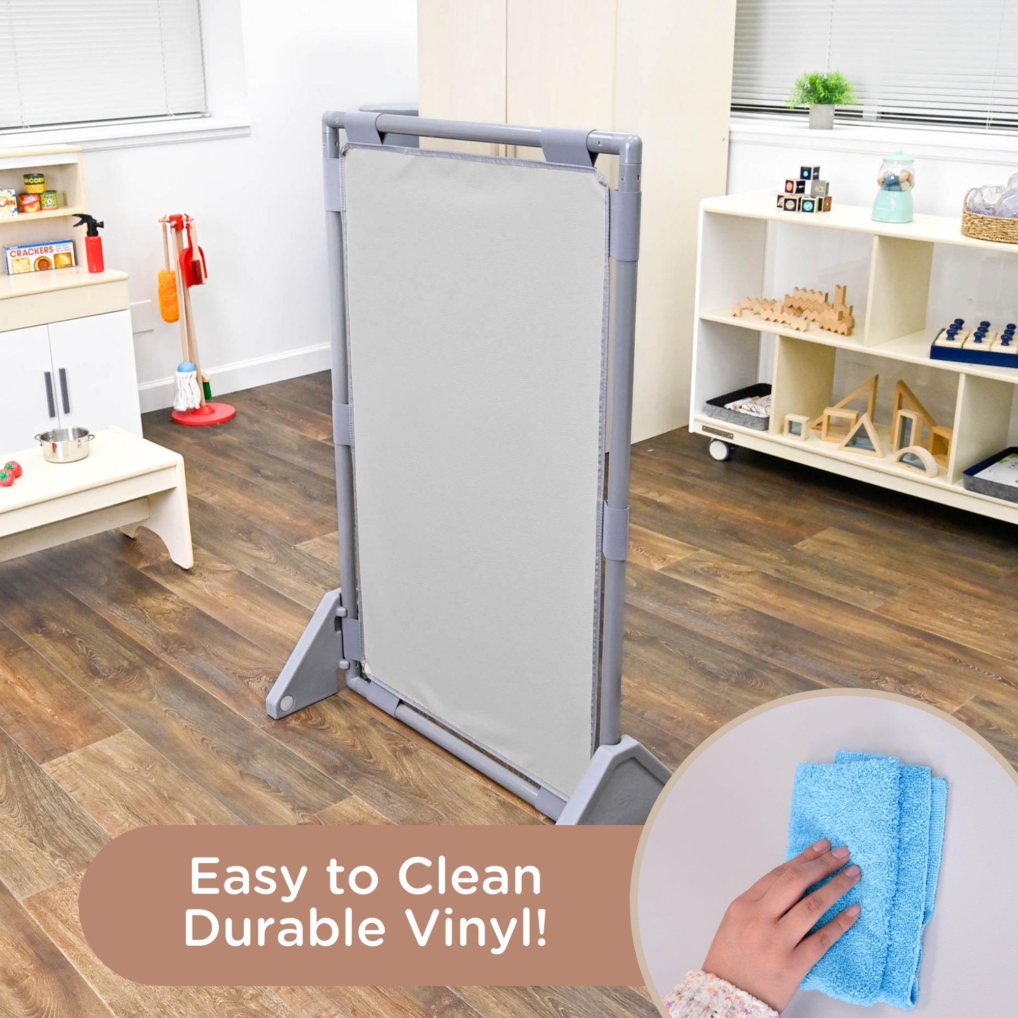 Rectangle PlayPanel - Glacier Gray with Feet