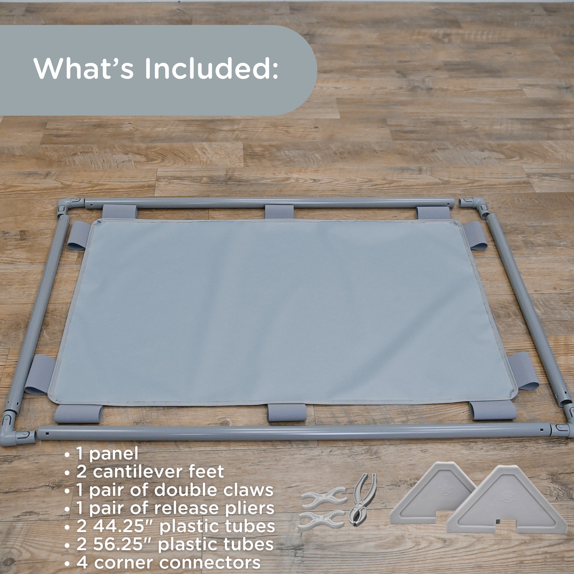 Rectangle PlayPanel - Fog Blue with Feet
