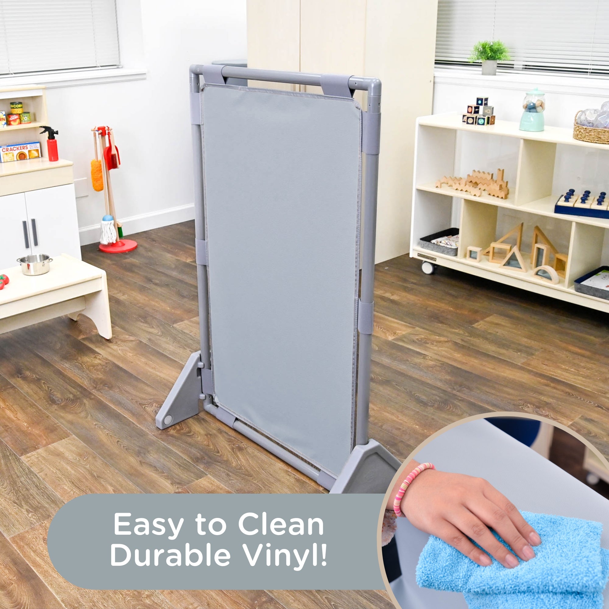 Rectangle PlayPanel - Fog Blue with Feet
