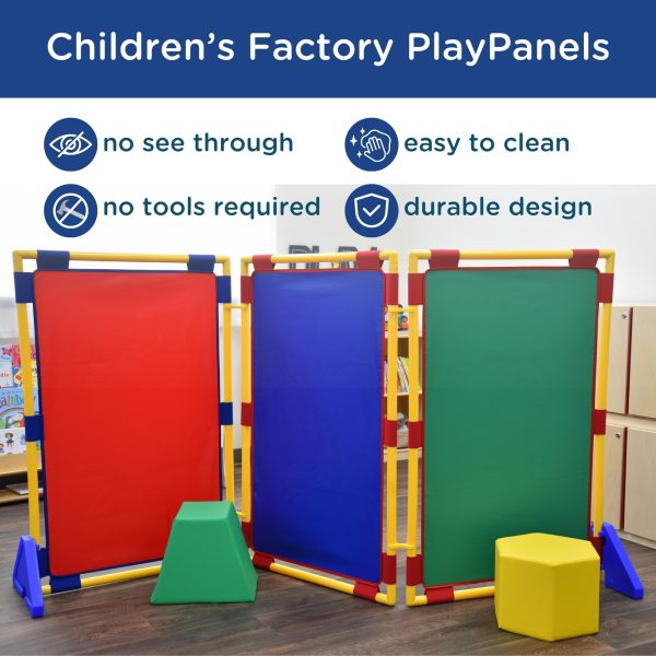 Rectangle PlayPanel - Set of 3 - Rainbow