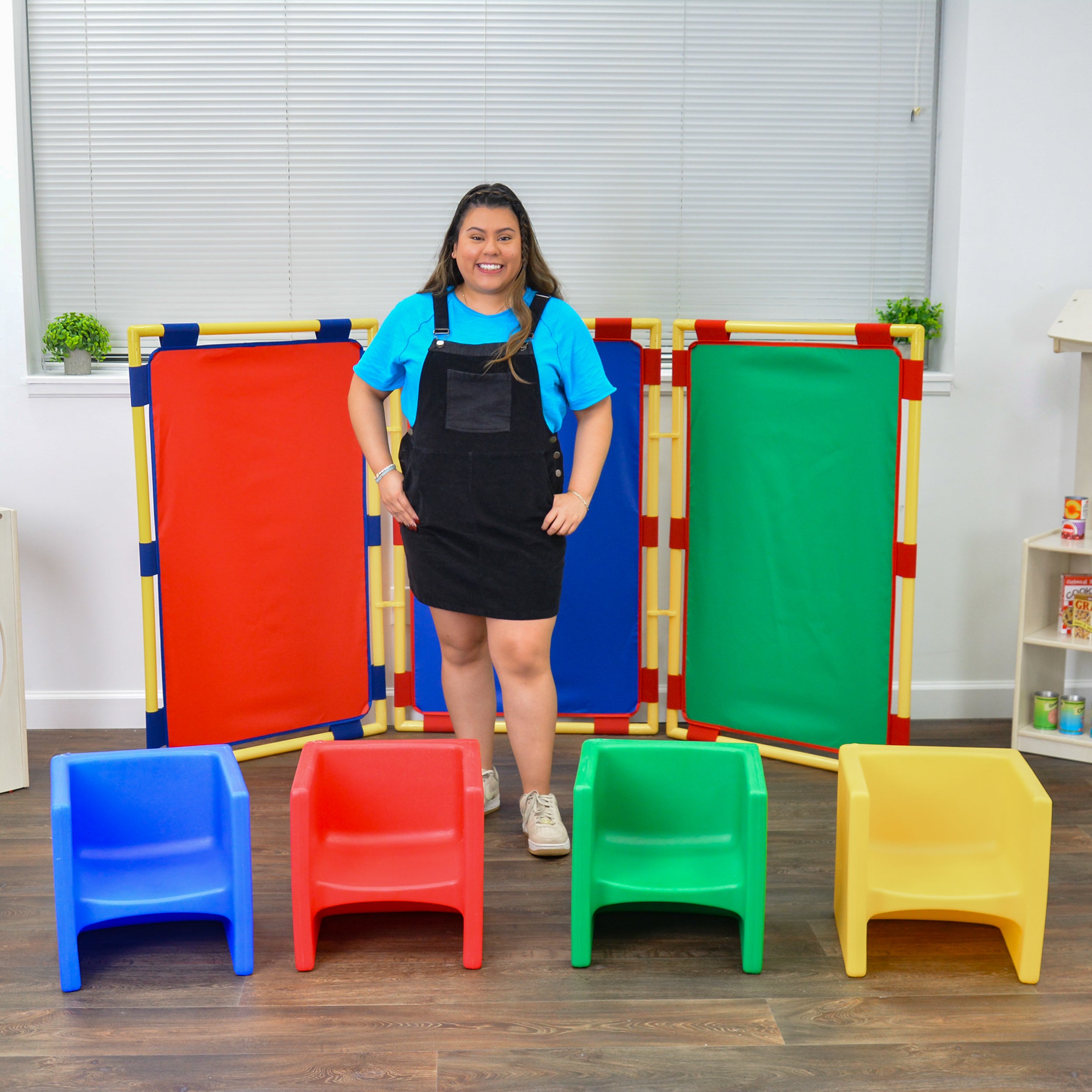 Rectangle PlayPanel - Set of 3 - Rainbow