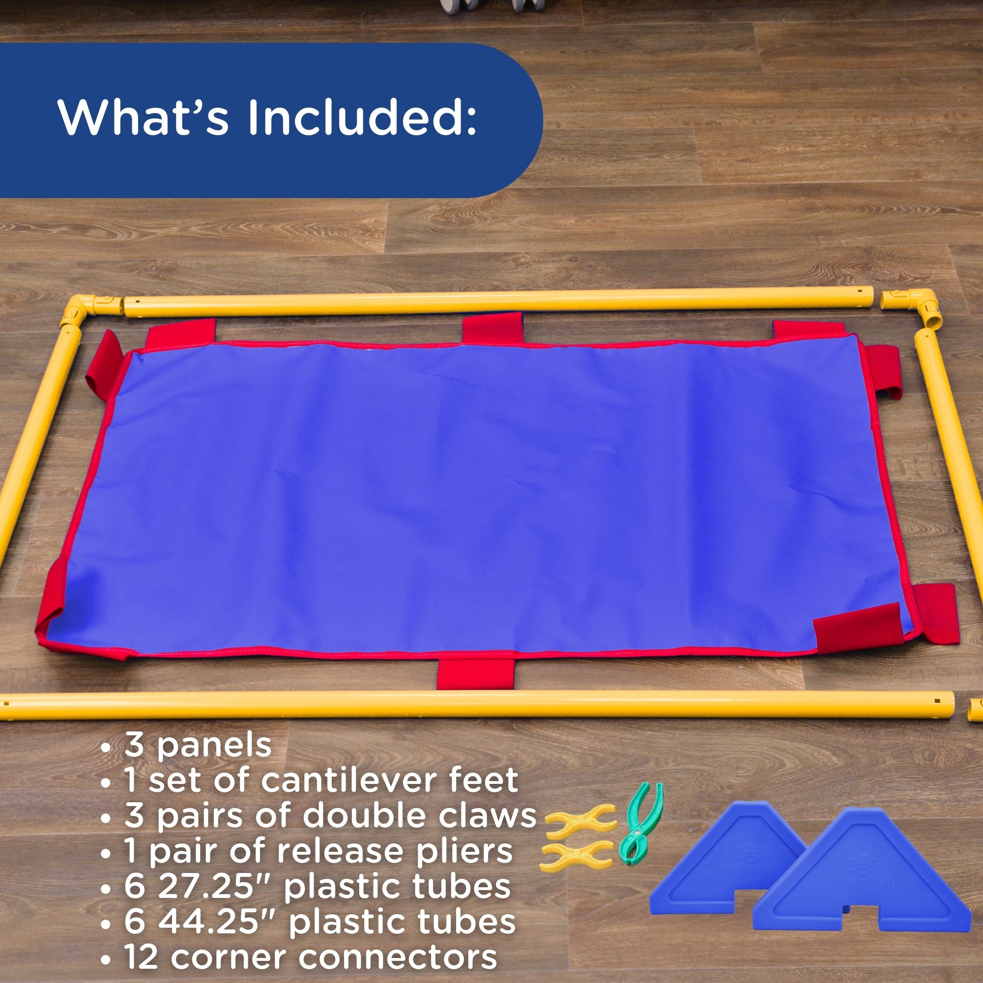 Rectangle PlayPanel - Set of 3 - Blue