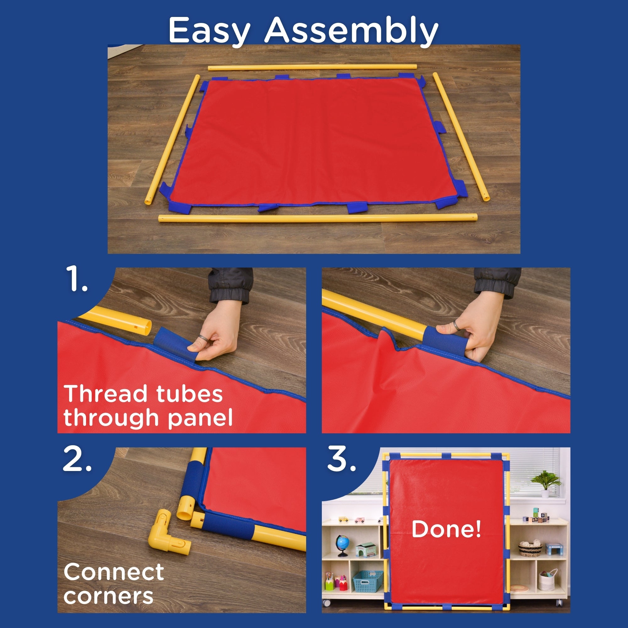 Big Screen PlayPanel - Red with Feet