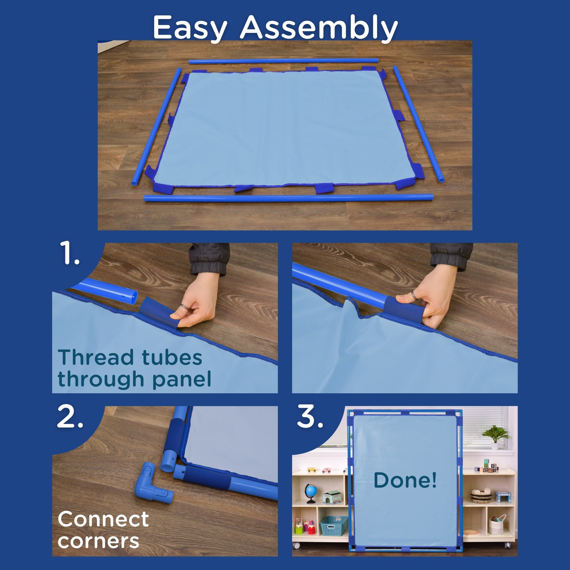 Big Screen PlayPanel - Sky Blue with Feet