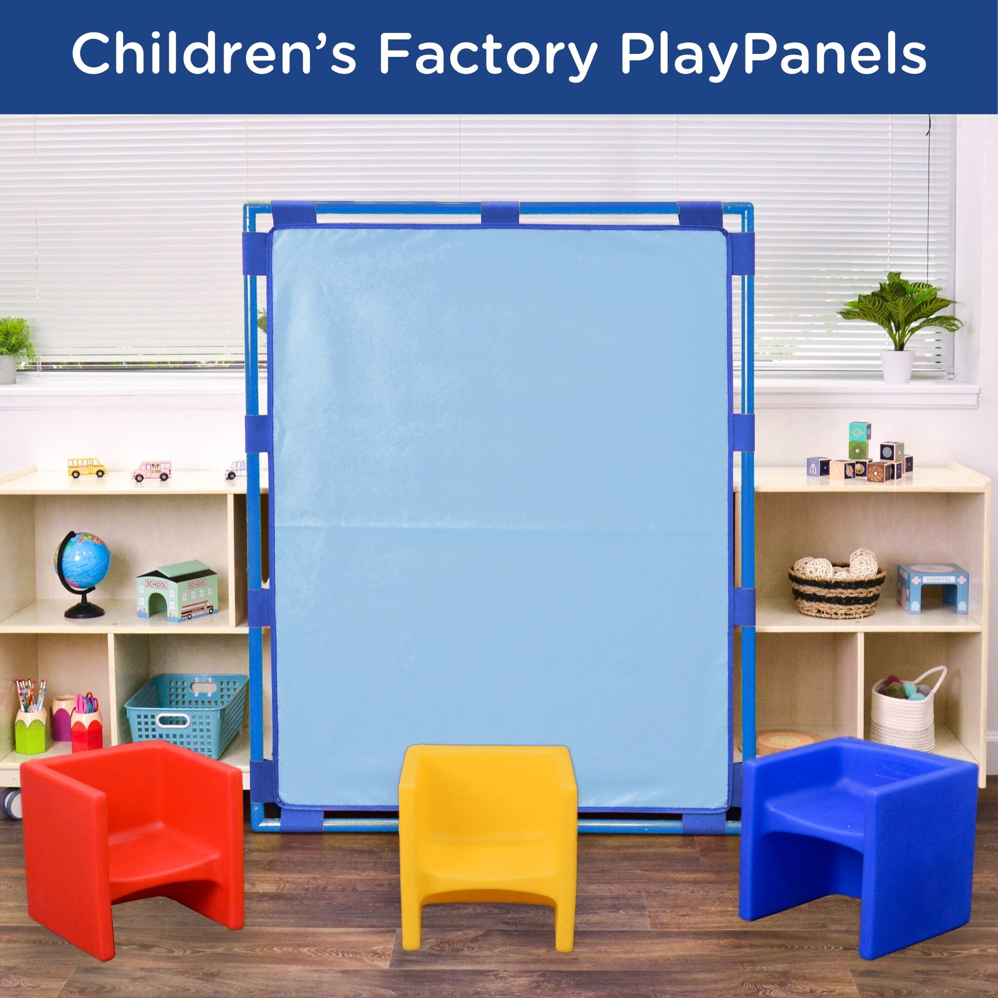 Big Screen PlayPanel - Sky Blue with Feet