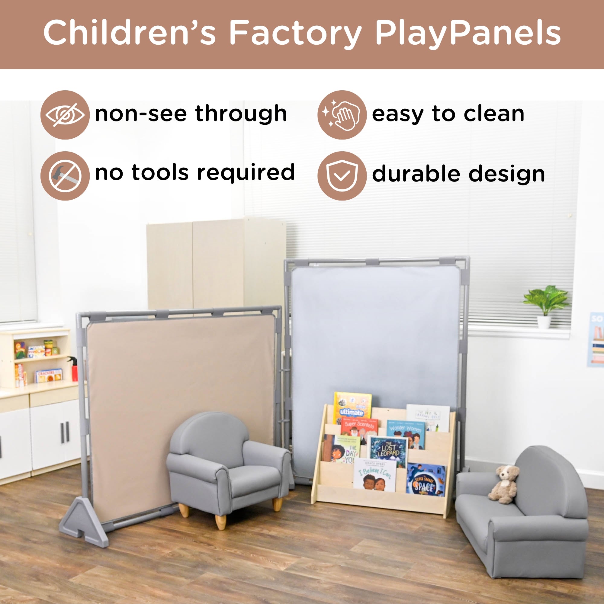 Big Screen PlayPanel - Fog Blue with Feet