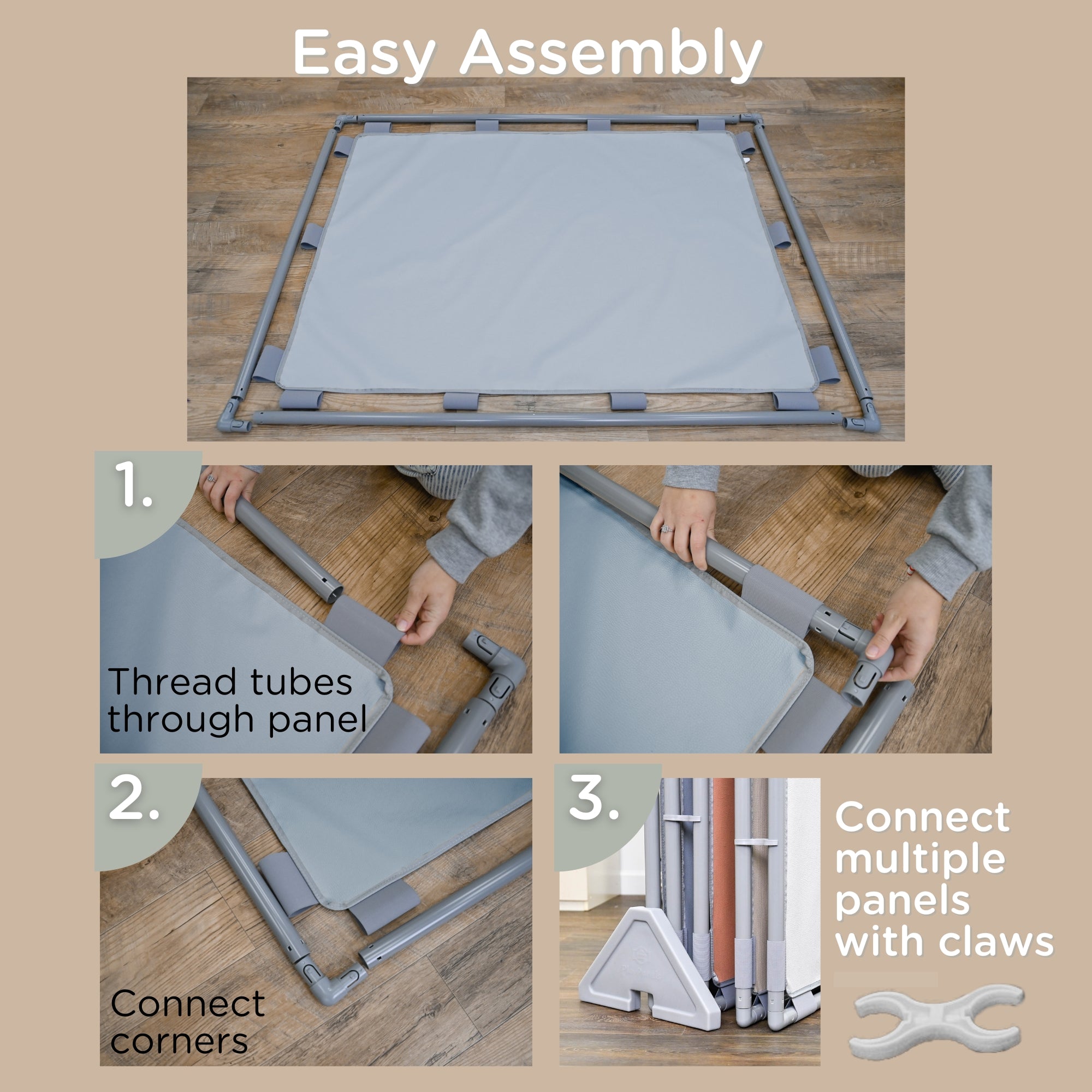 Big Screen PlayPanel - Fog Blue with Feet