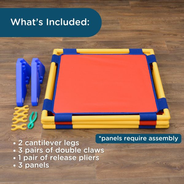Square PlayPanel - Set of 3 - Rainbow