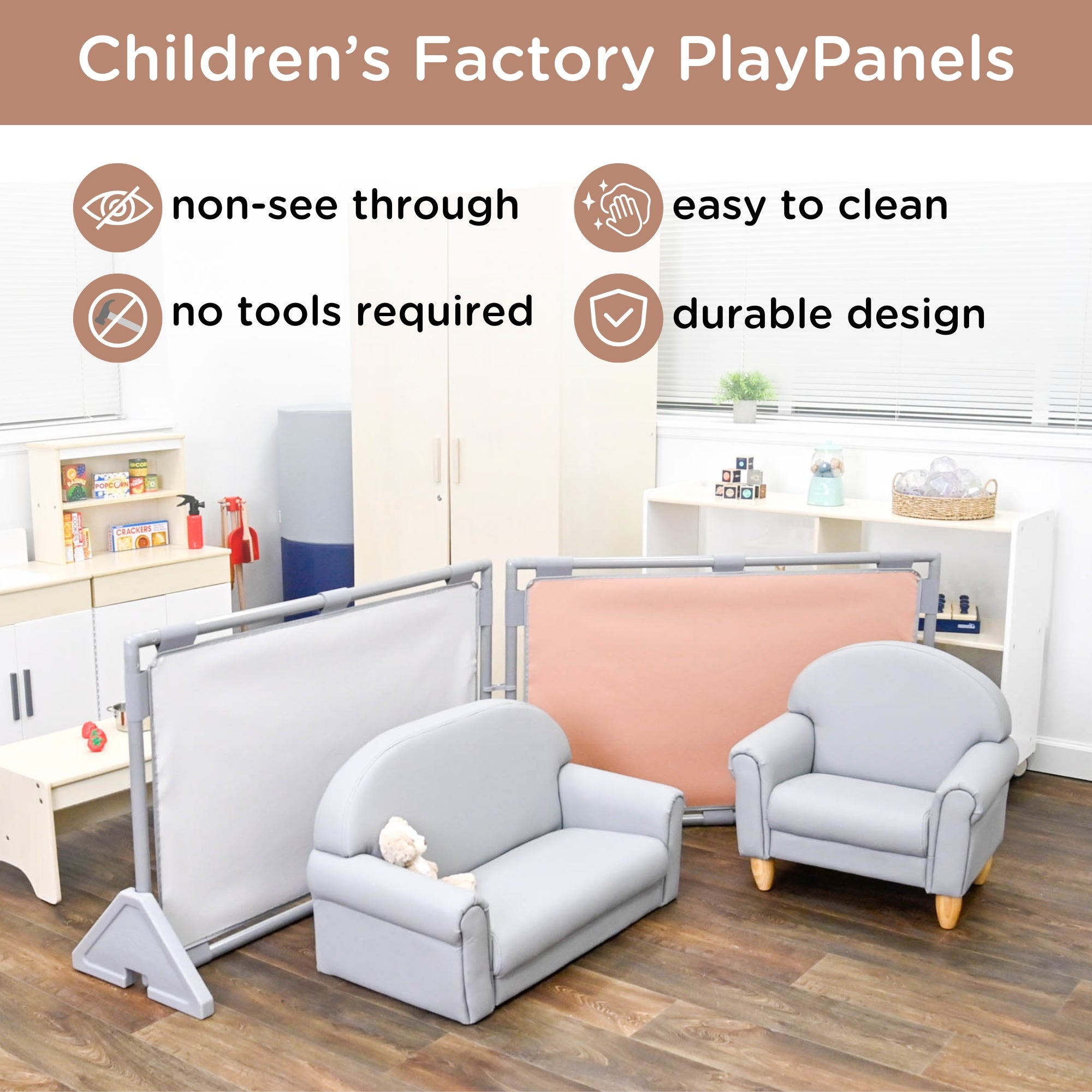 Rectangle PlayPanel - Clay without Feet