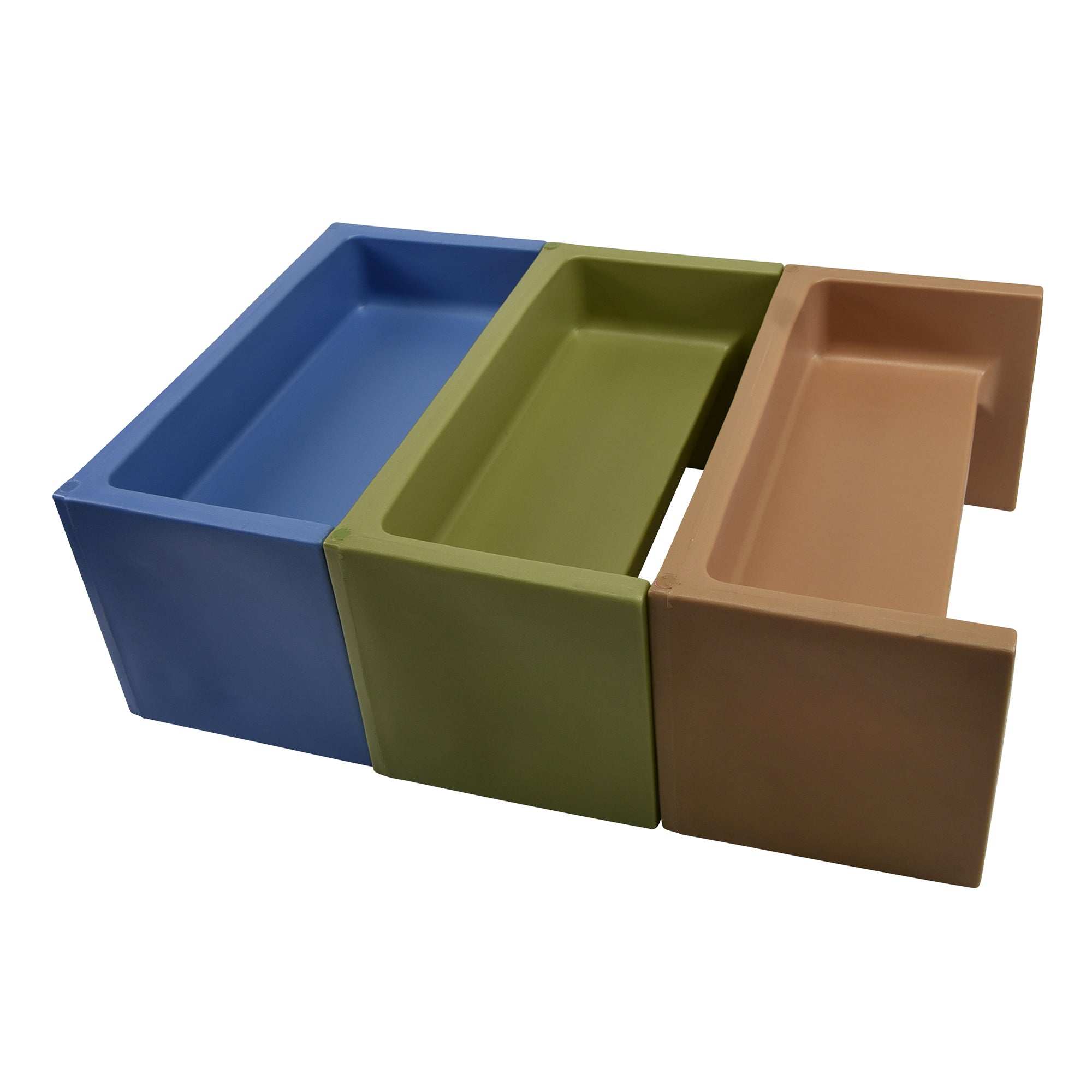 ADAPTA-BENCH - Set of 3 - Woodland - Sky Blue/Fern/Almond