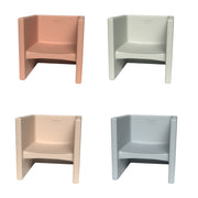 Cube Chair - Set of 4 - Elements - Fog Blue/Sand/Coastal Green/Clay