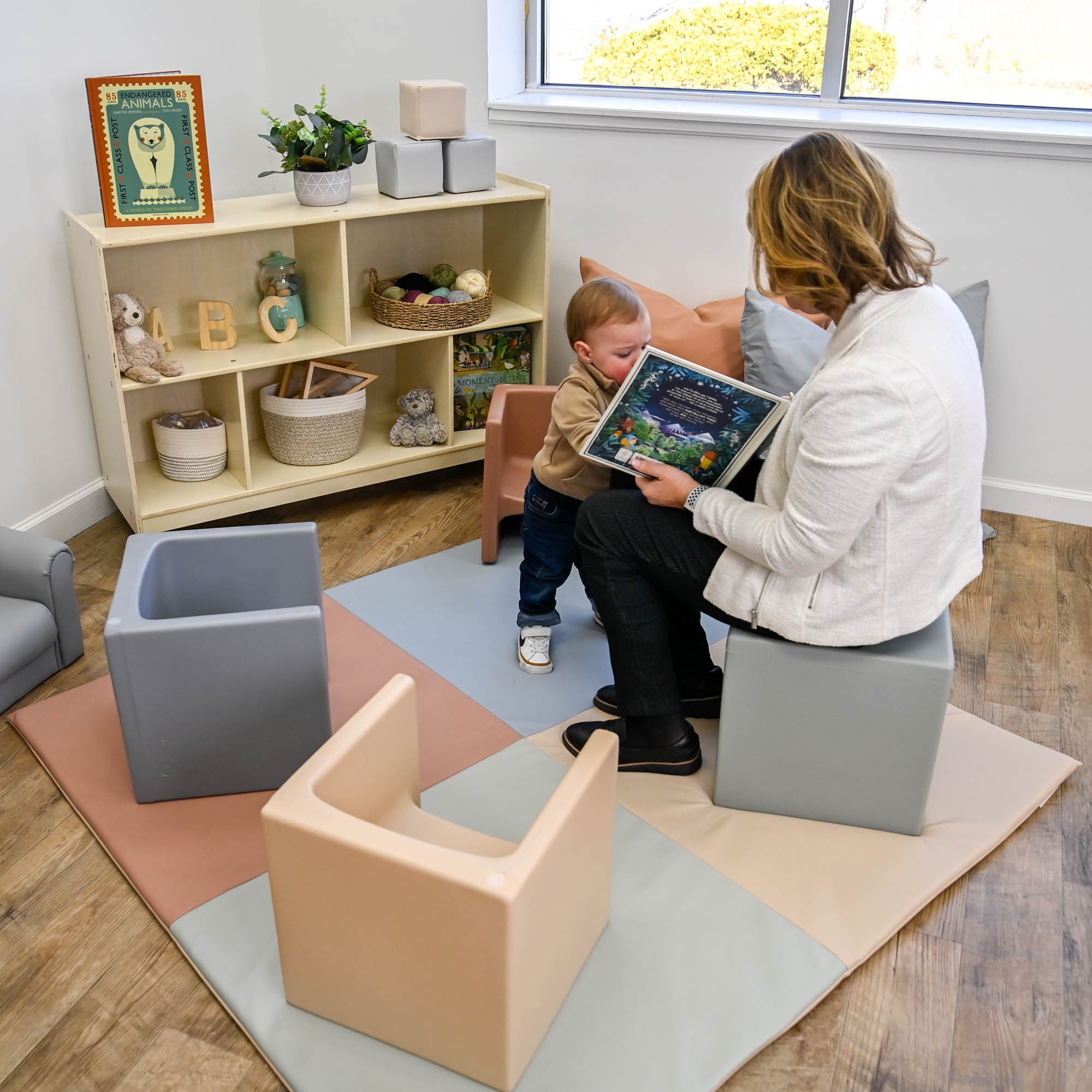 Cube Chair - Coastal Green