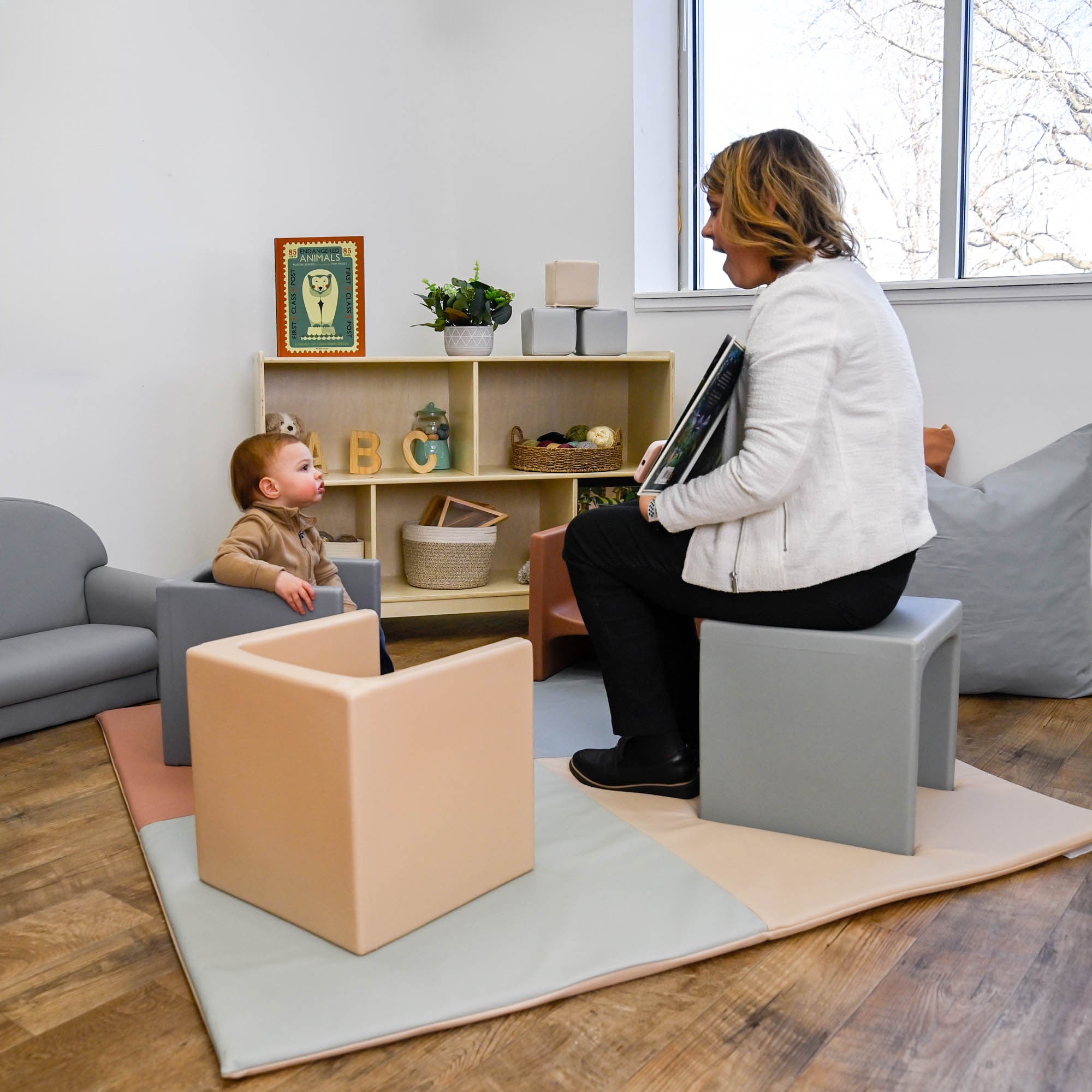 Cube Chair - Fog Blue